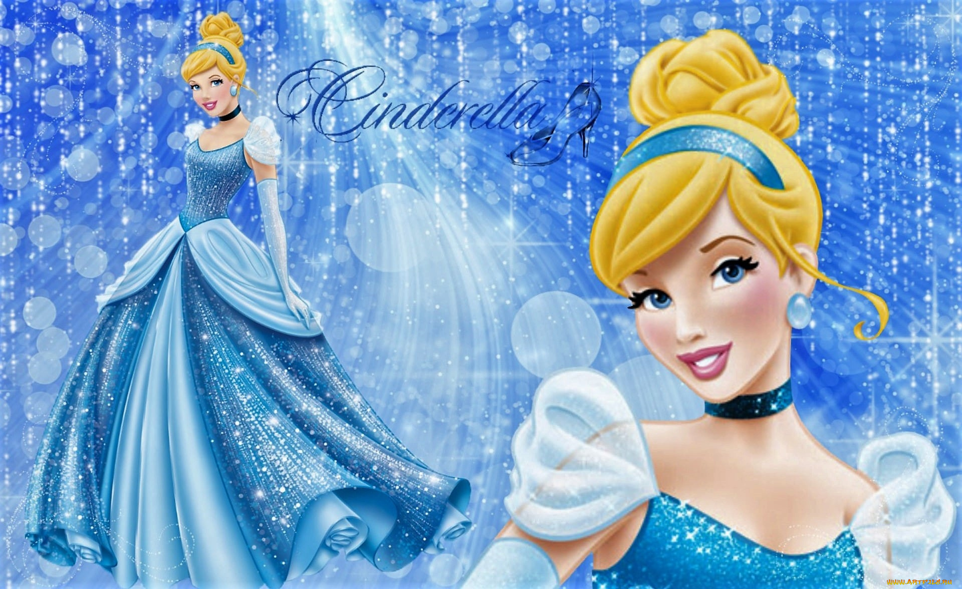 мультфильмы, cinderella, золушка, платье