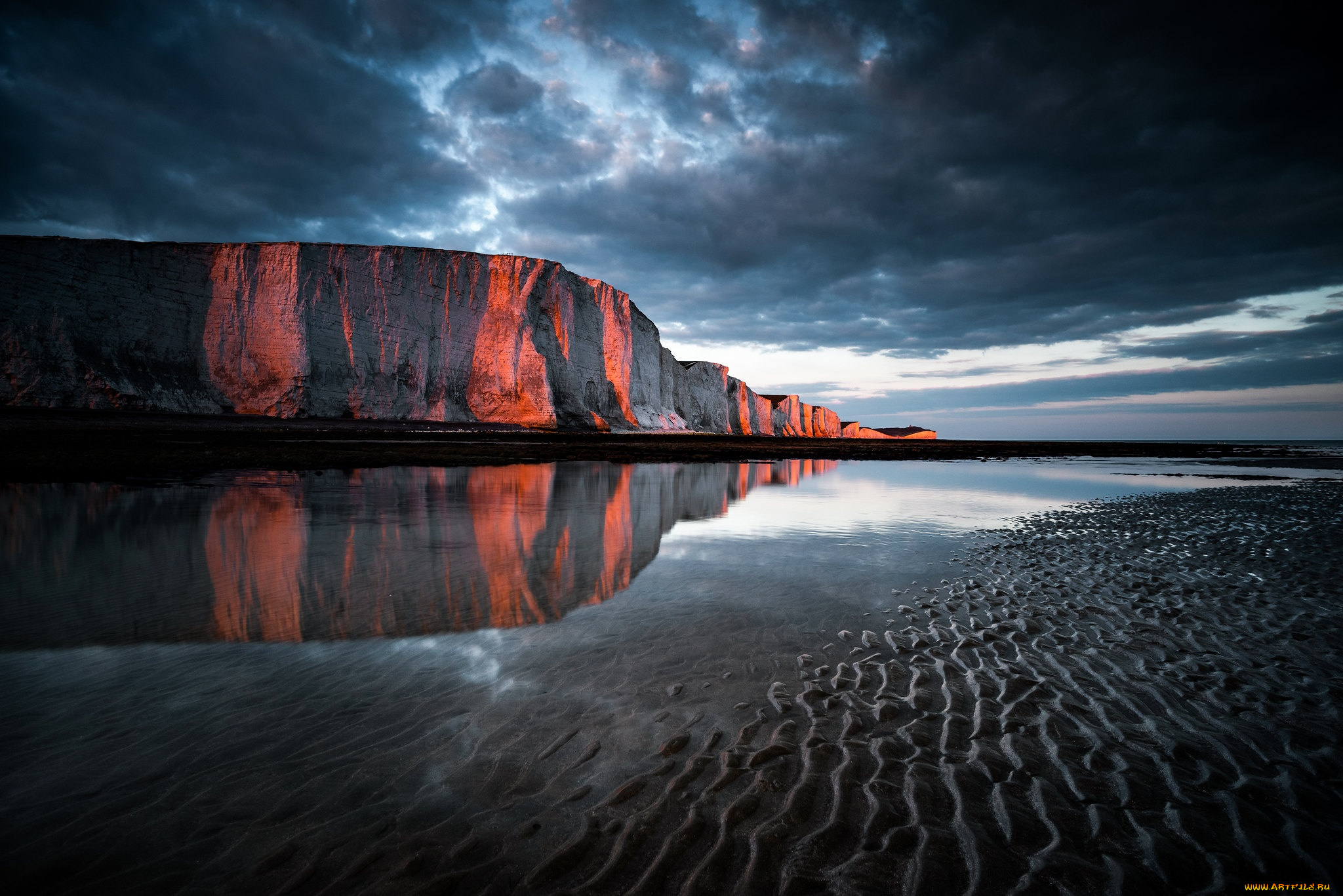 природа, горы, скалы, водоем
