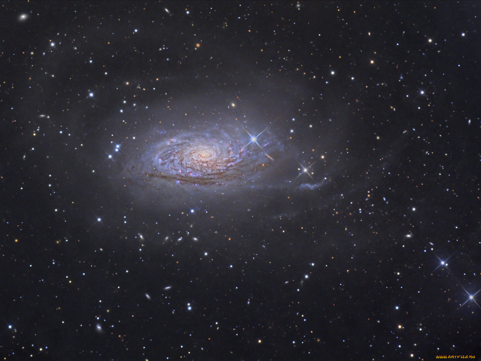 m63, космос, галактики, туманности