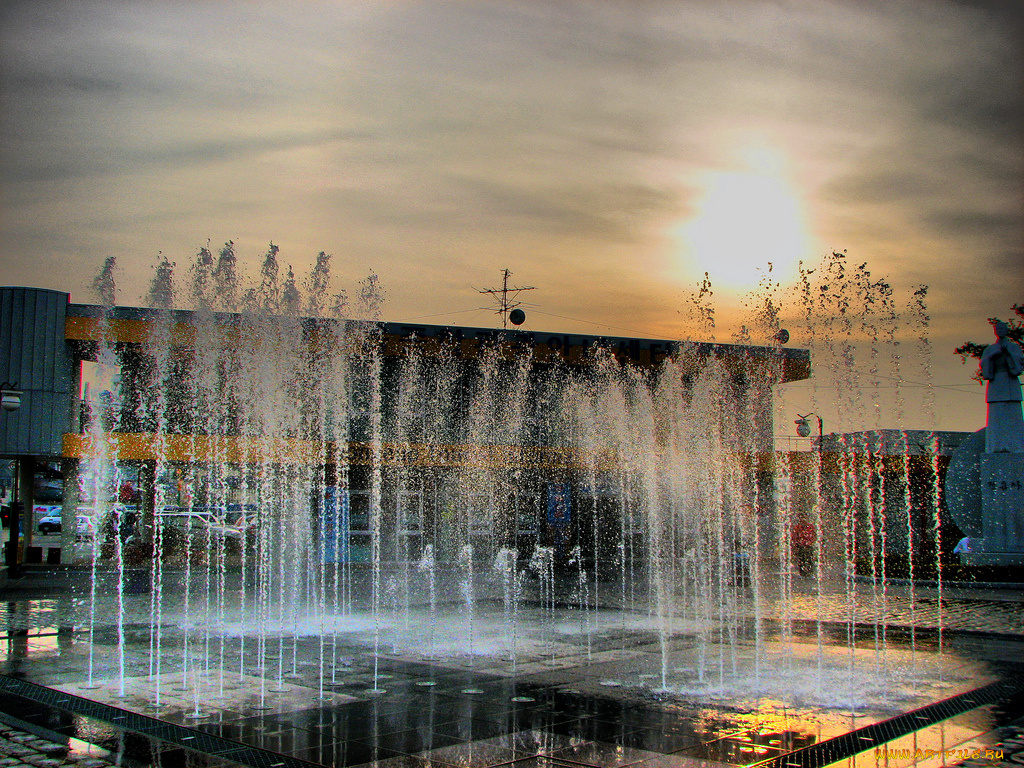 naejangsan, города, фонтаны