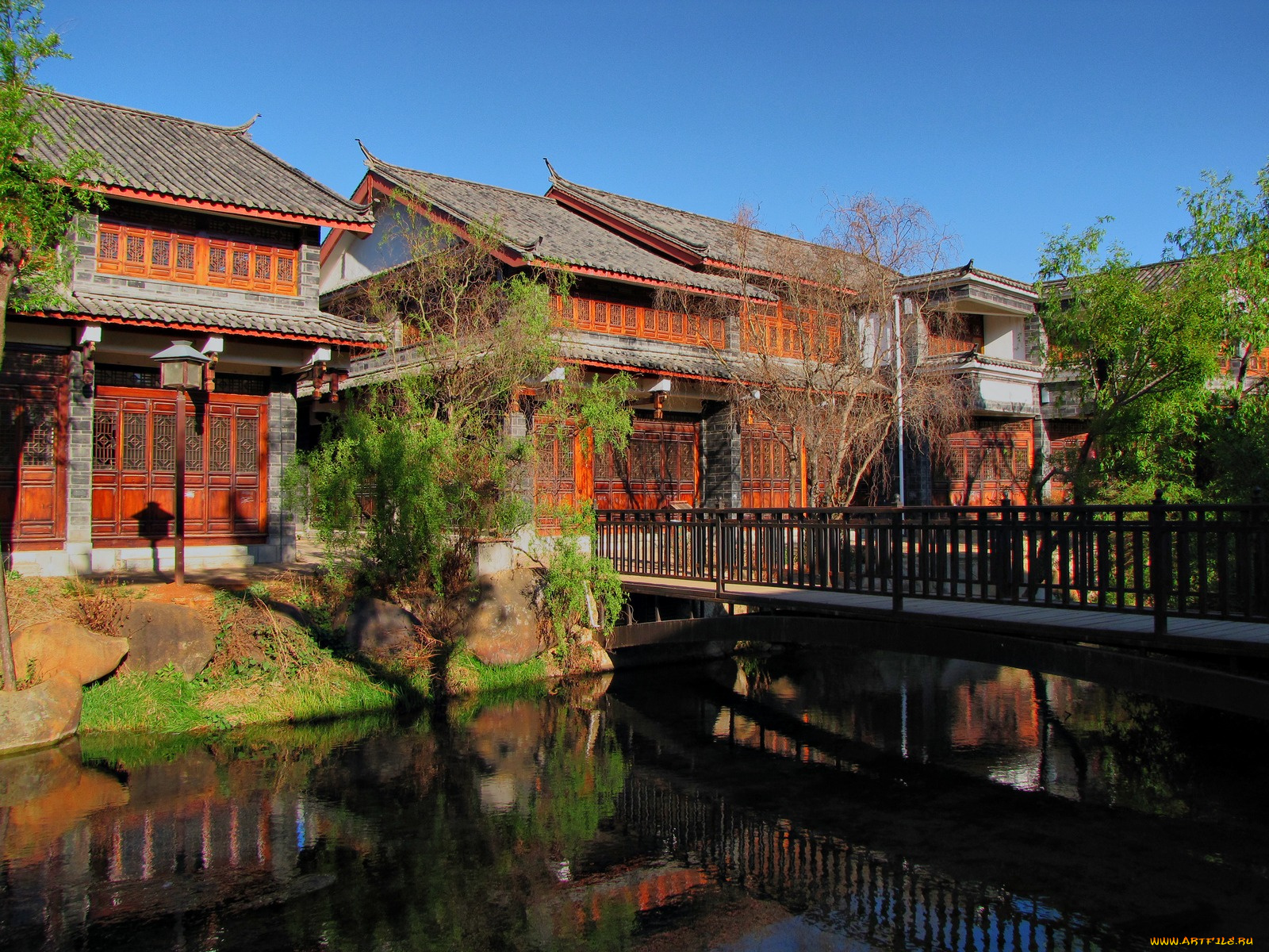 lijiang, old, city, yunnan, province, china, города, здания, дома