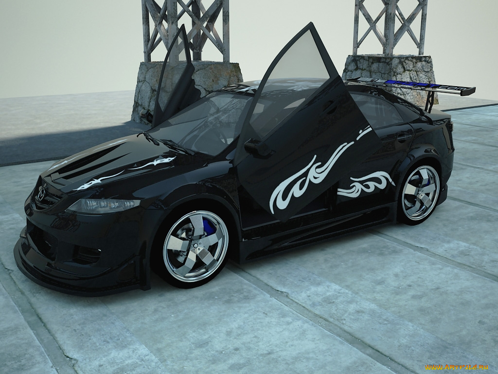 автомобили, 3д