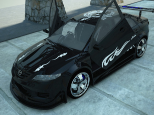 обоя автомобили, 3д