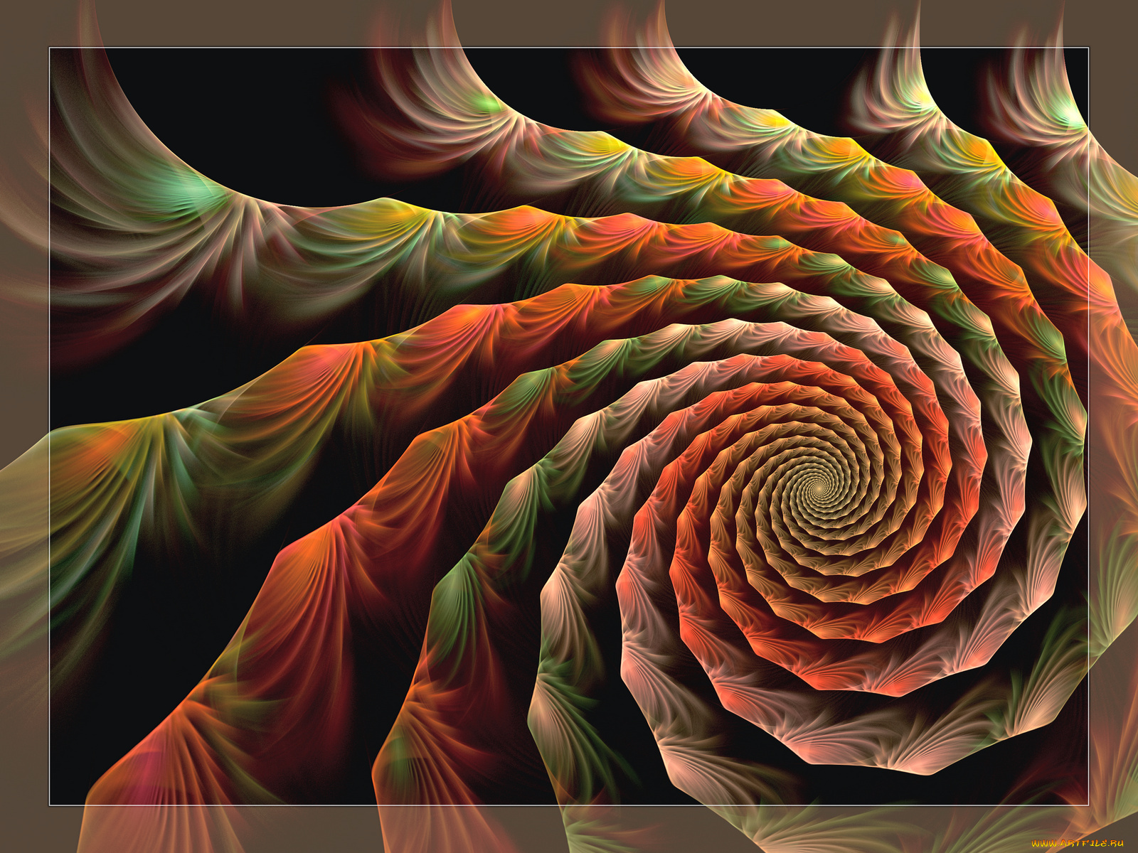 3д, графика, fractal, фракталы, узор, фон, цвета