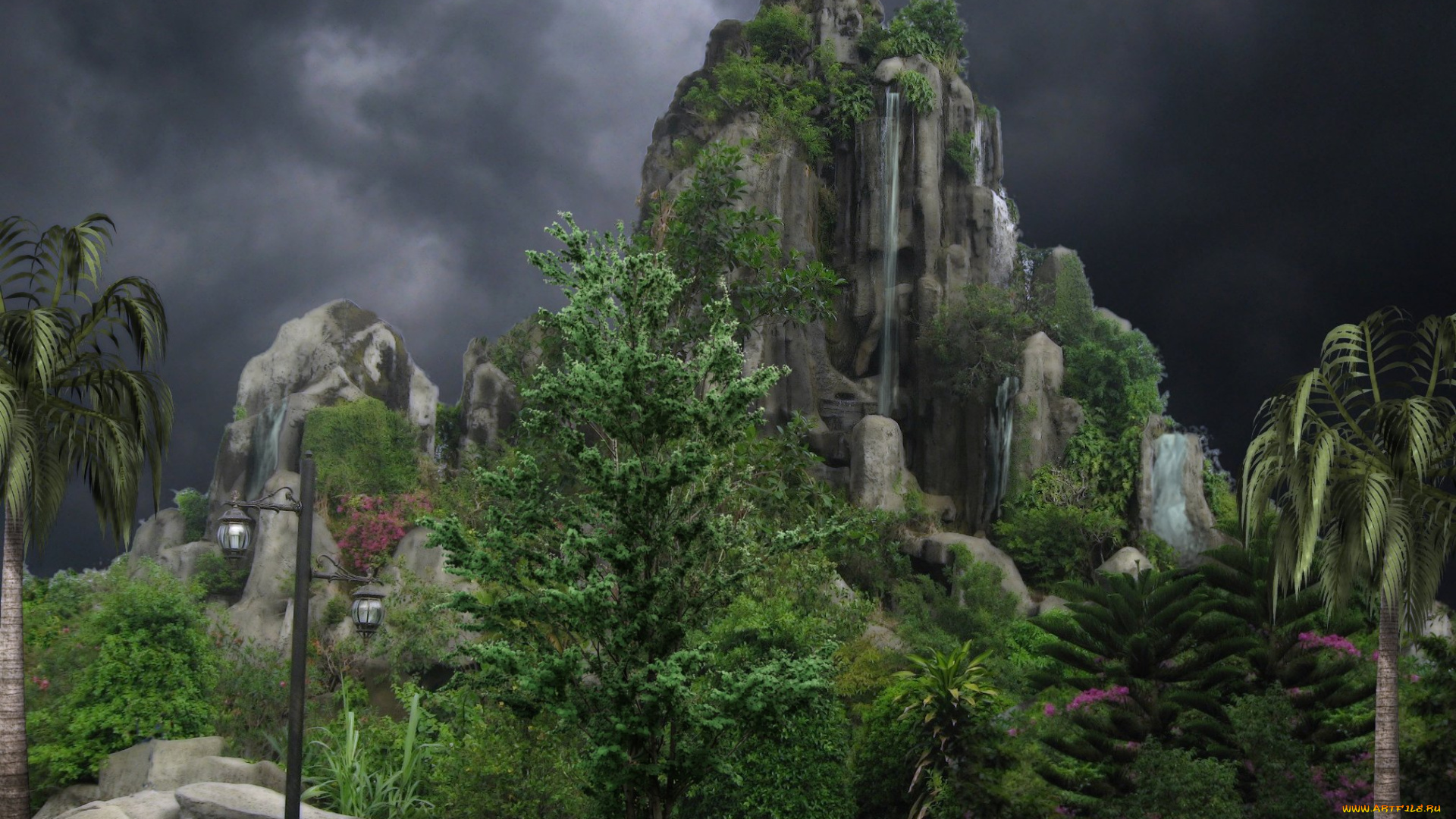 3d, 3д, графика, nature, landscape, природа, интерьер, фантазия