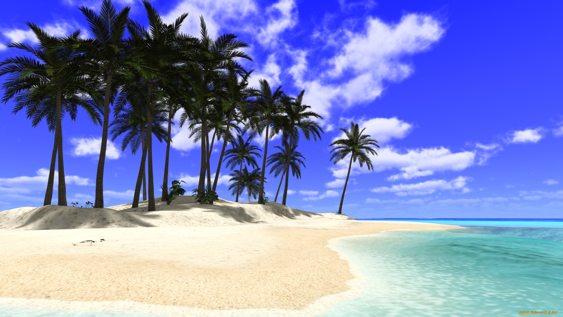 3d, 3д, графика, nature, landscape, природа, море