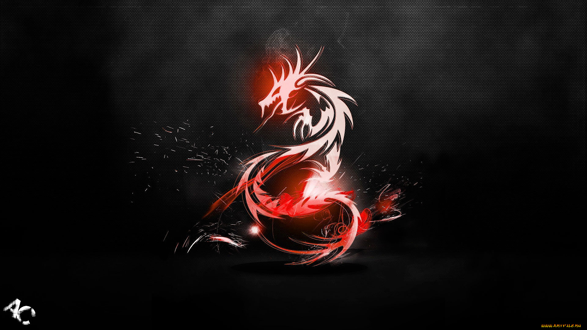 3д, графика, abstract, абстракции, фон, дракон