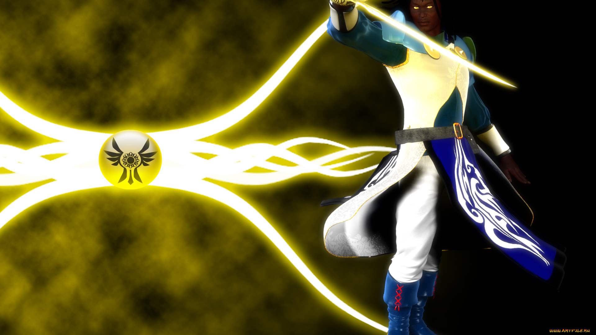 3д, графика, fantasy, фантазия, мужчина, меч