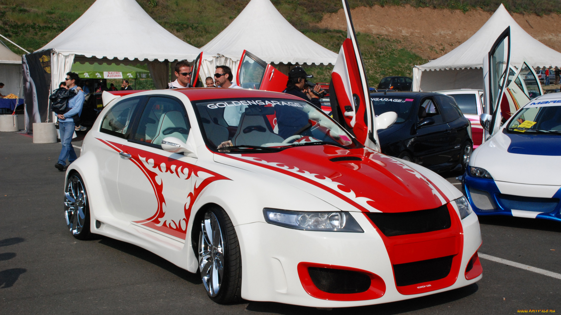 alfa, romeo, 147, front, honda, accord, 2003, автомобили, выставки, уличные, фото