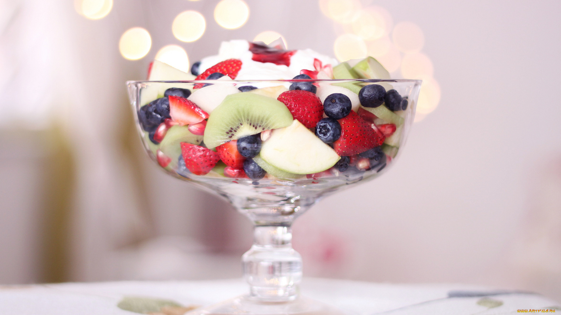 еда, мороженое, десерты, ягоды, фрукты, фруктовый, салат