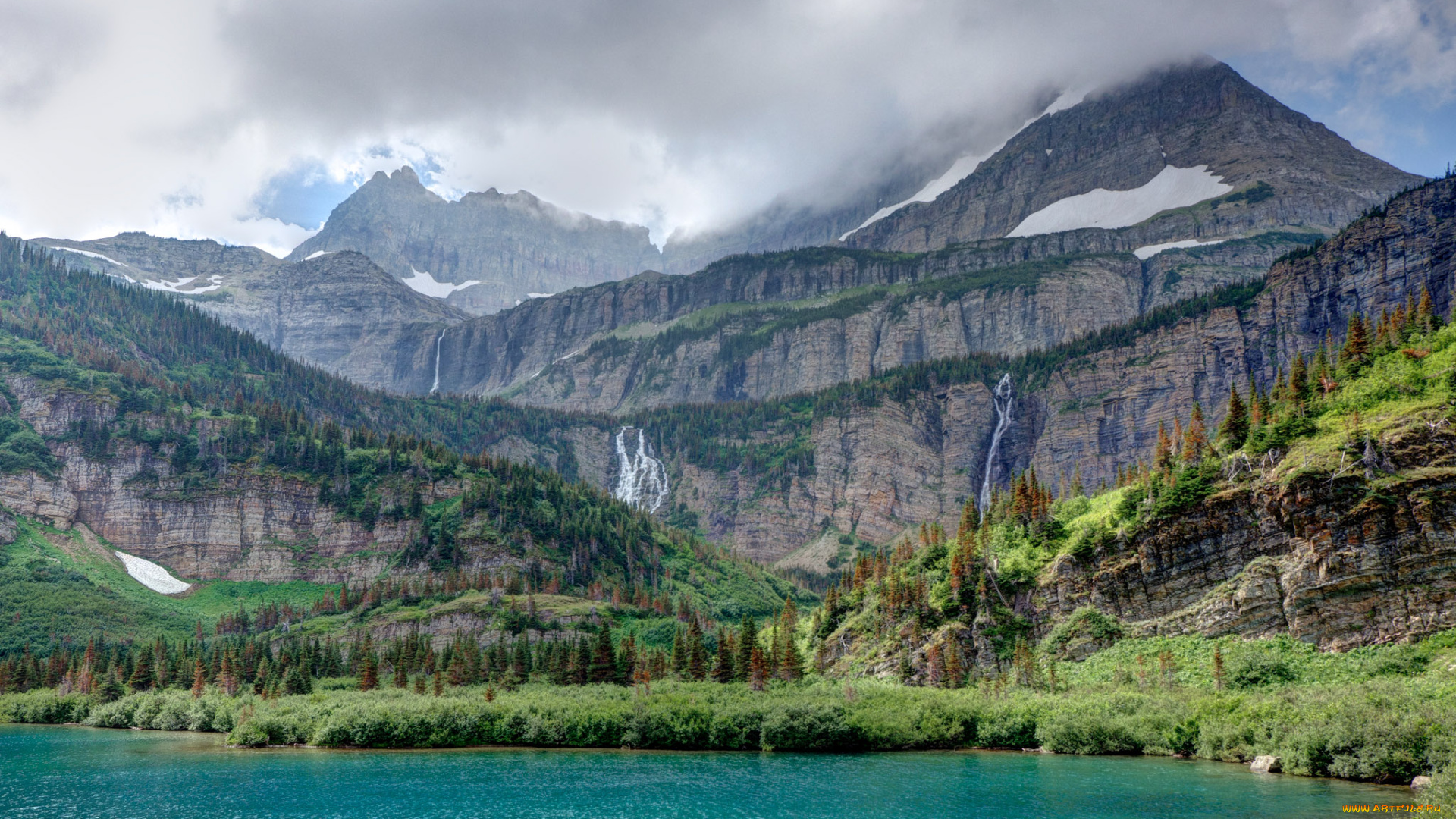 природа, горы, штат, монтана, сша