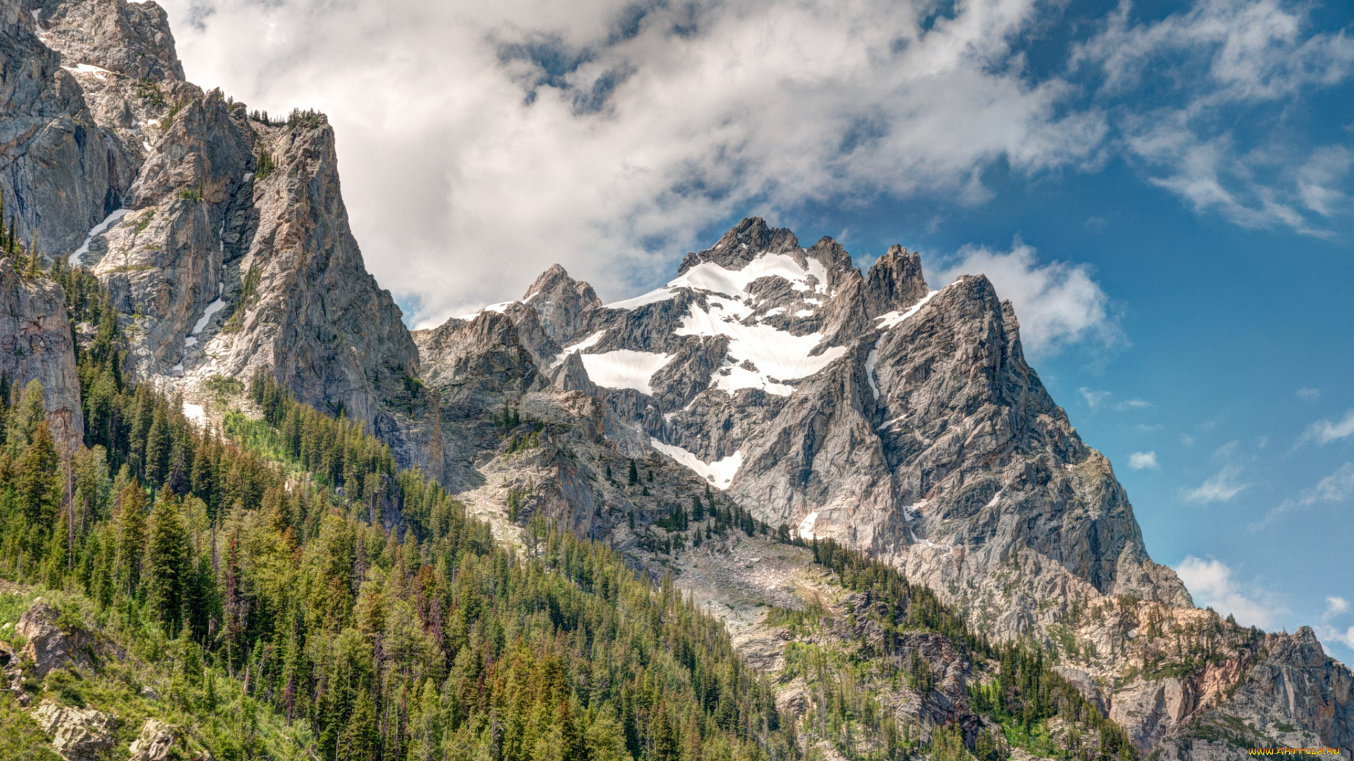 природа, горы, сша, штат, вайоминг