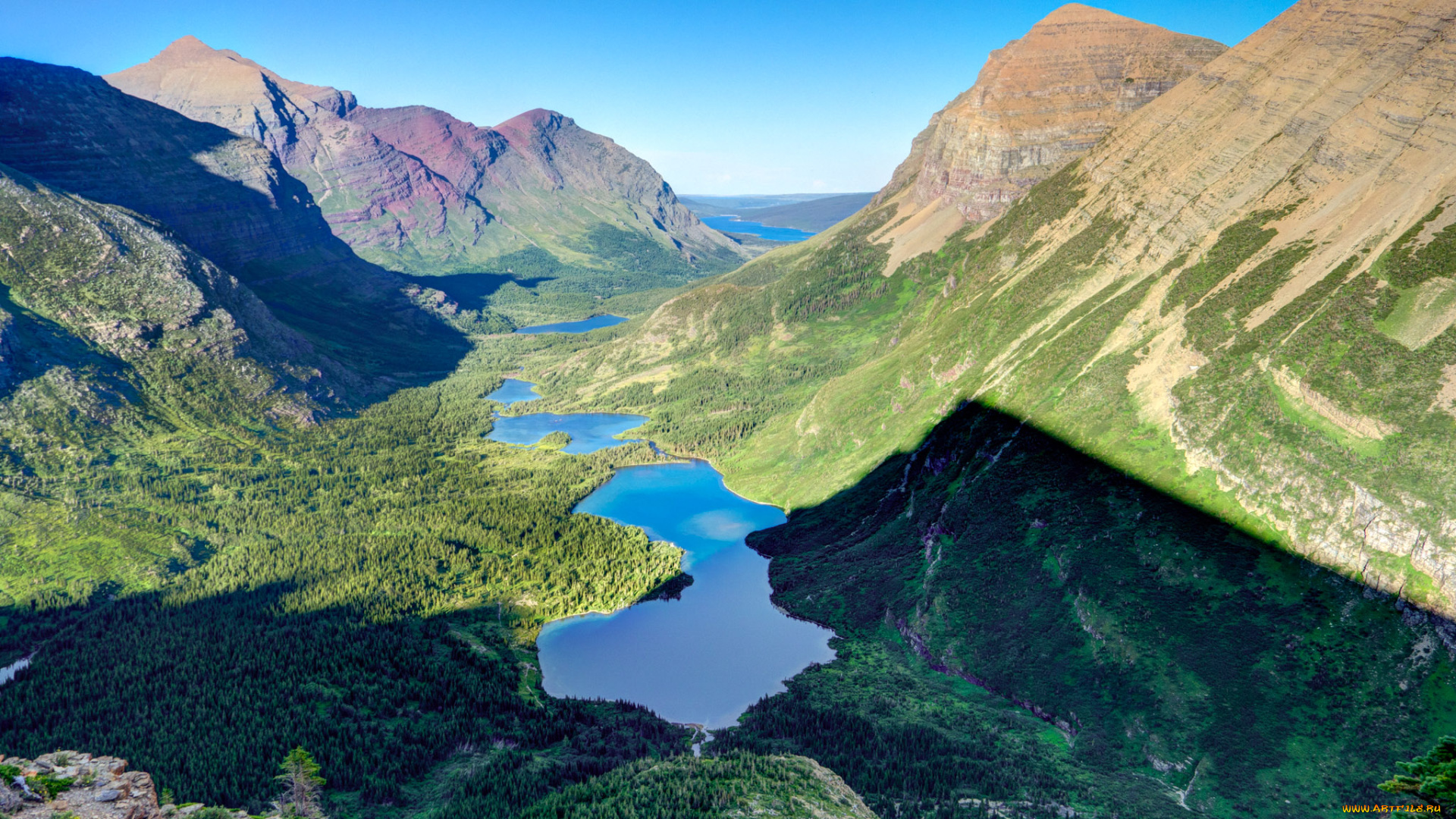 природа, реки, озера, штат, монтана, сша