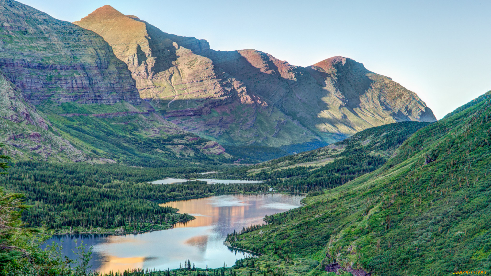 природа, реки, озера, штат, монтана, сша