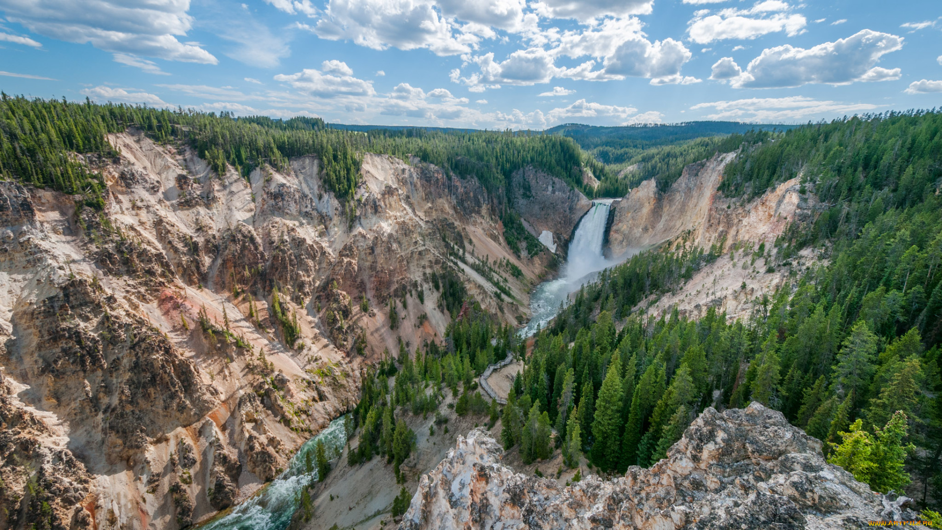 природа, реки, озера, штат, вайоминг, сша