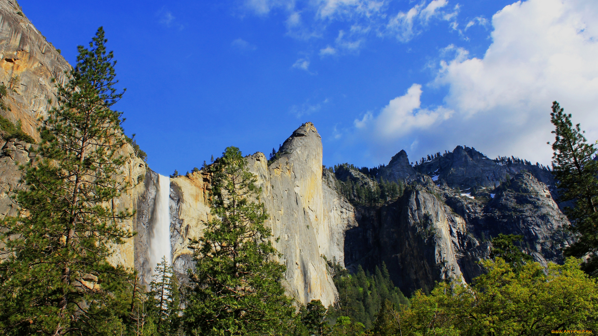 природа, водопады, вершины