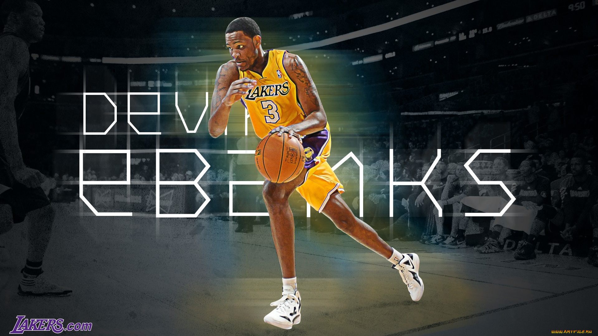 спорт, nba, фон, игрок, мяч, lakers, los, angeles