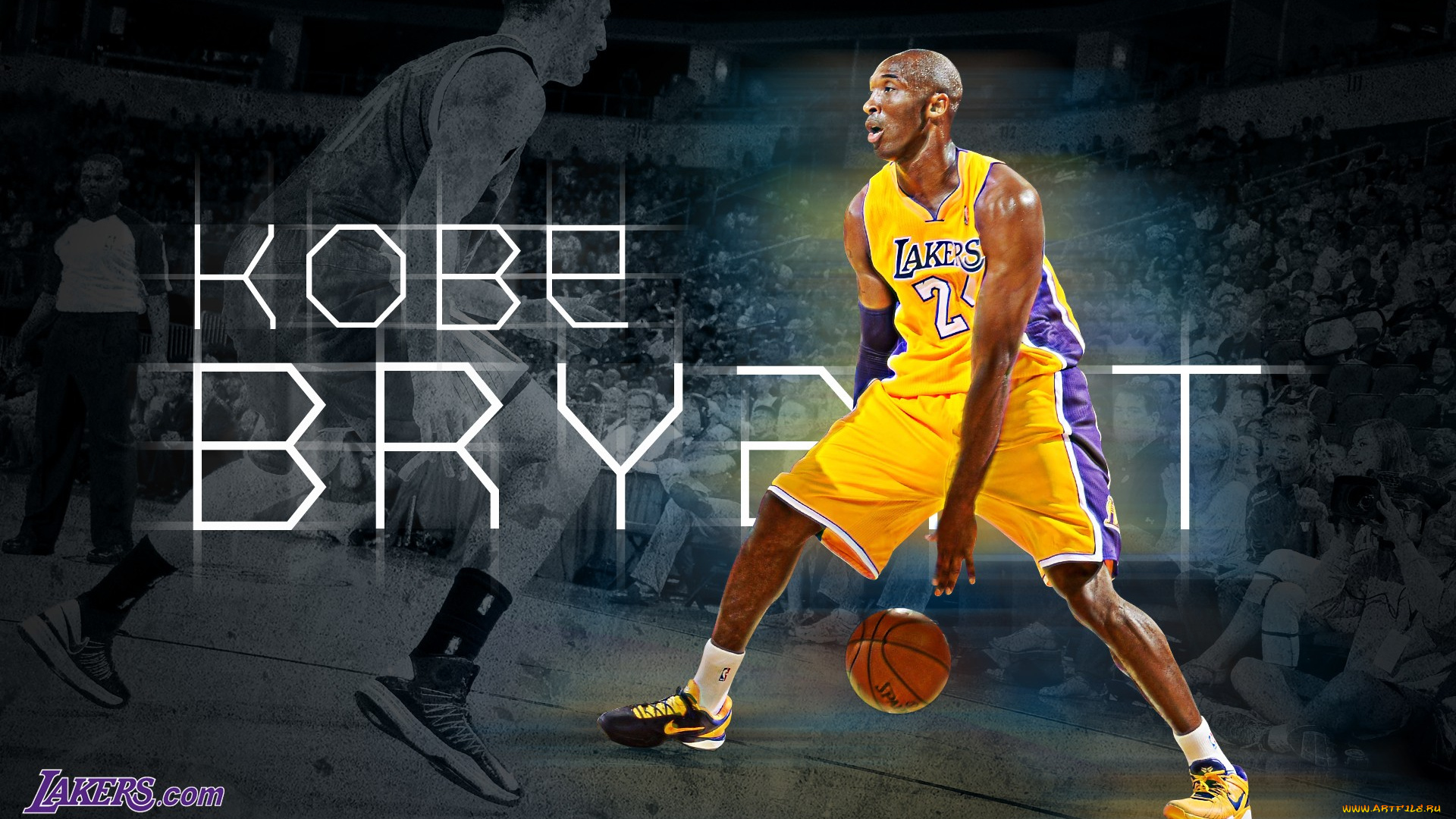 спорт, nba, мяч, фон, игрок, lakers, los, angeles