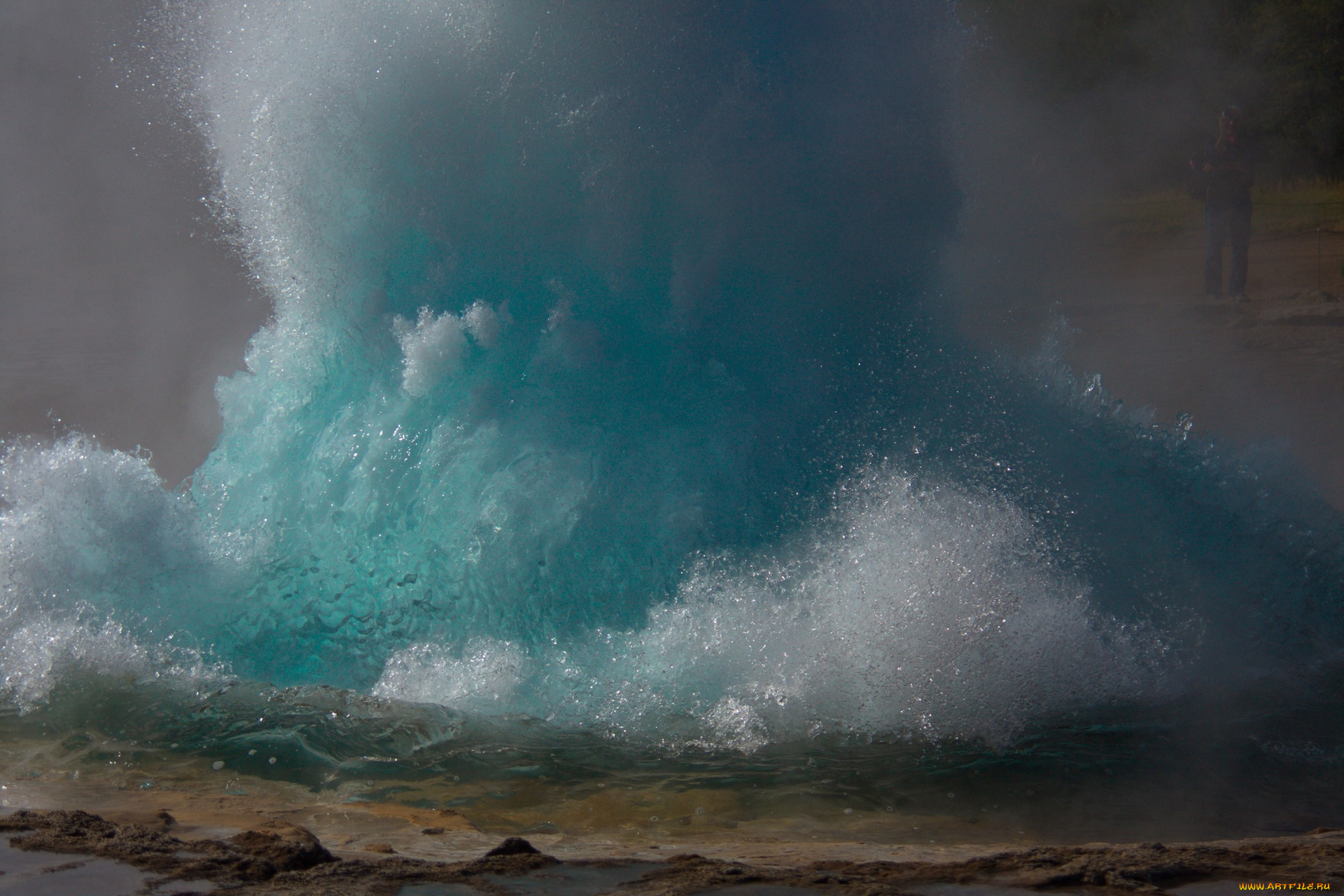 природа, стихия, гейзер