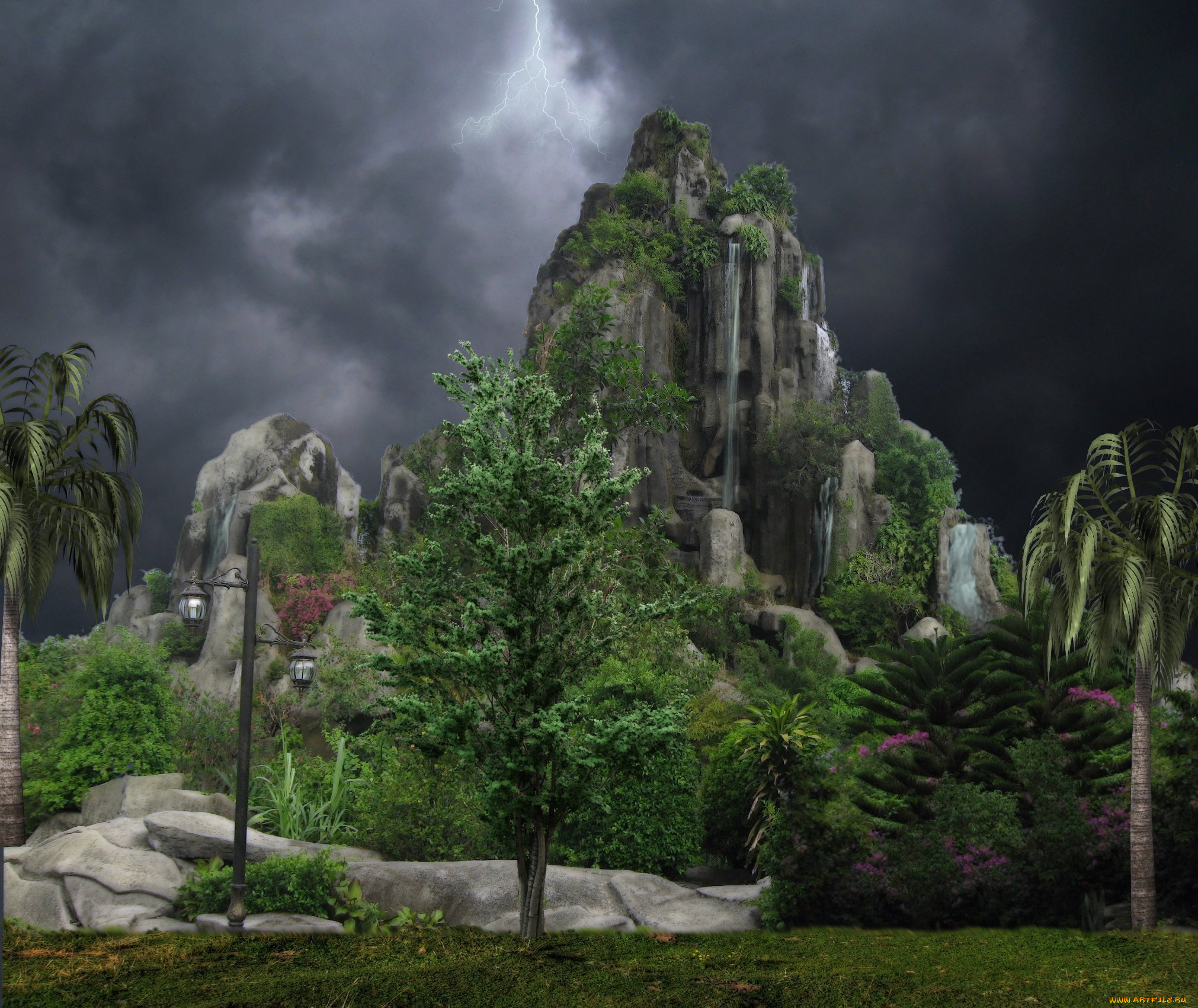 3d, 3д, графика, nature, landscape, природа, интерьер, фантазия