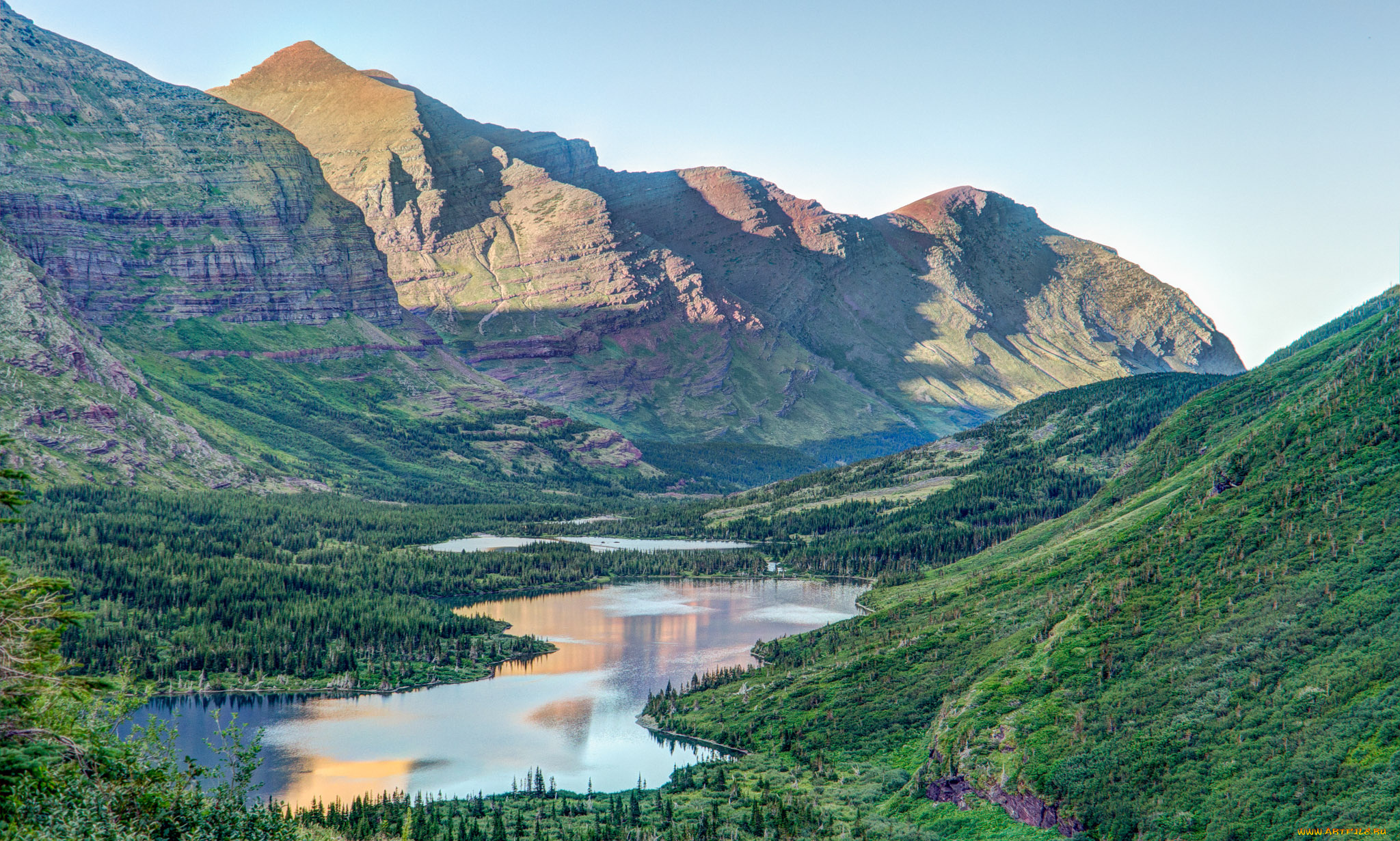 природа, реки, озера, штат, монтана, сша