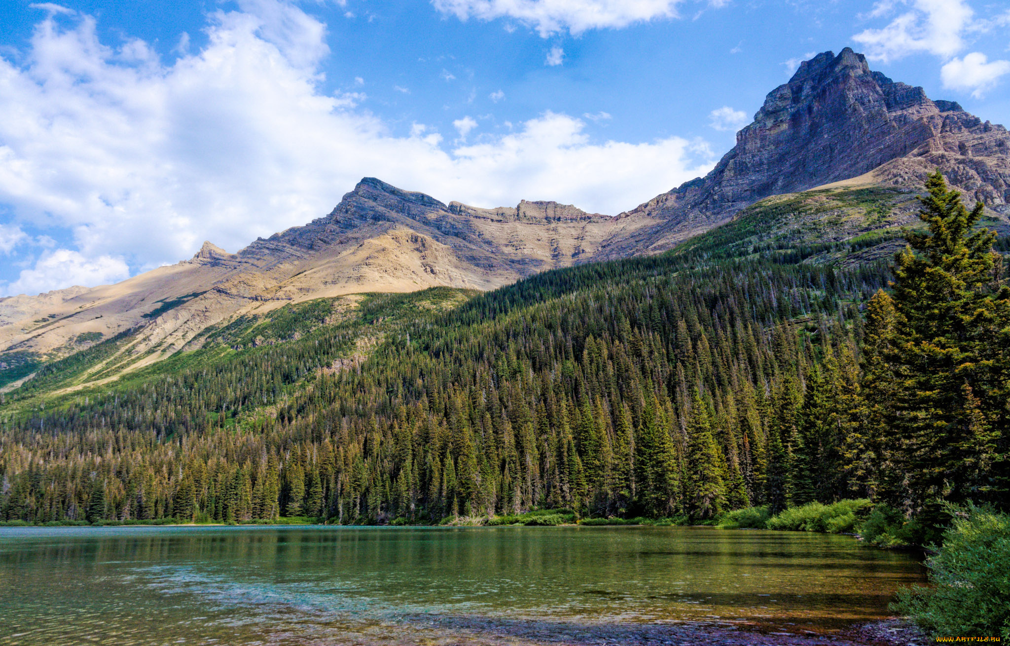 природа, реки, озера, штат, монтана, сша