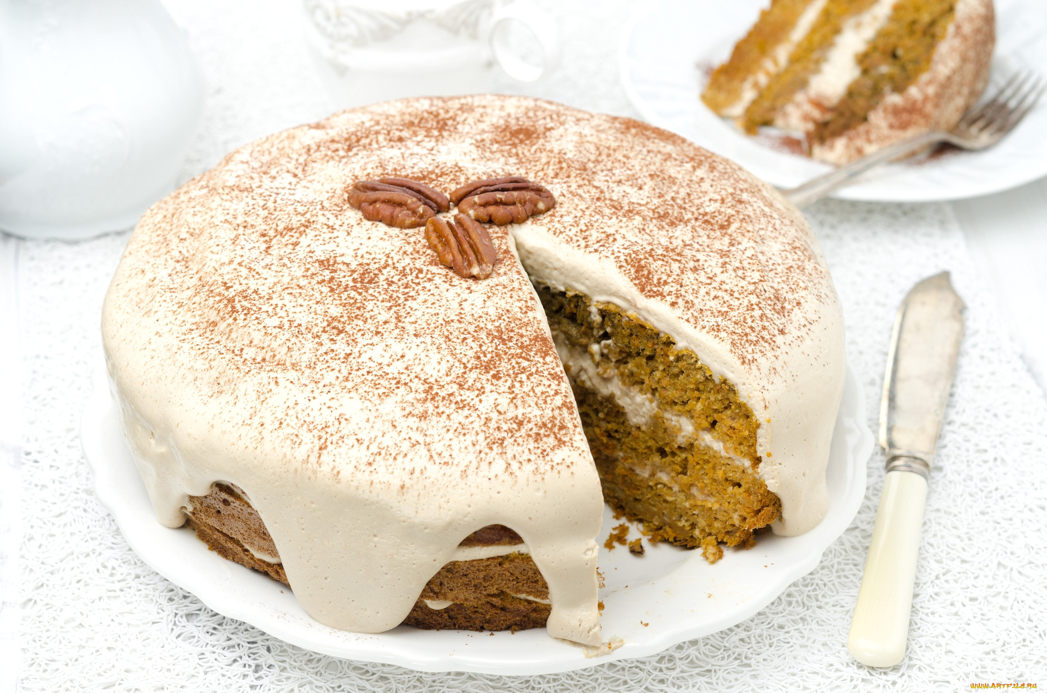 еда, пирожные, кексы, печенье, орехи, пирог