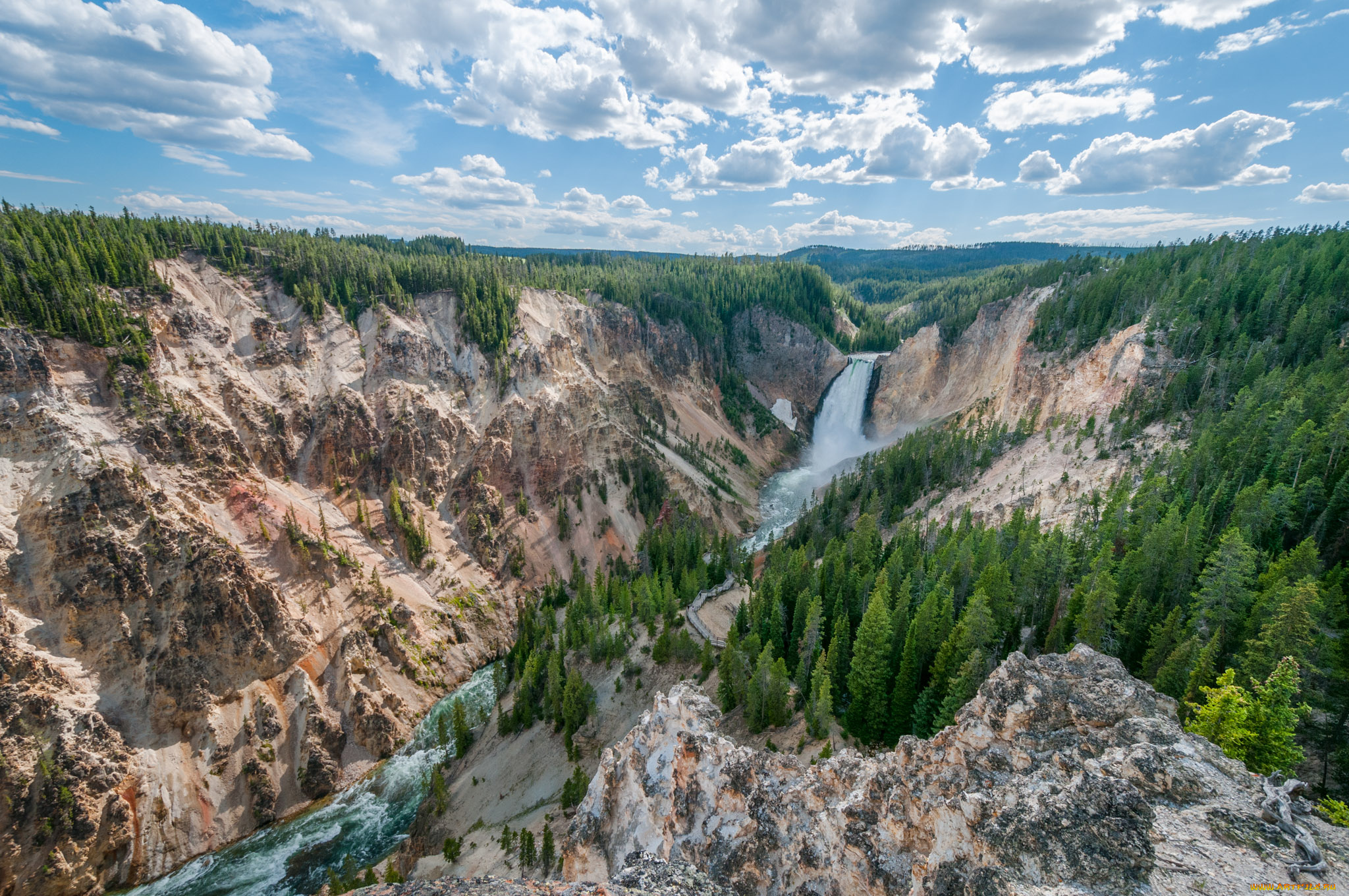 природа, реки, озера, штат, вайоминг, сша