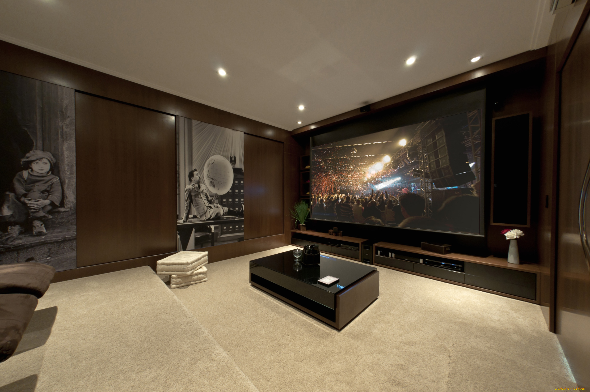 интерьер, театральные, концертные, кинозалы, плазма