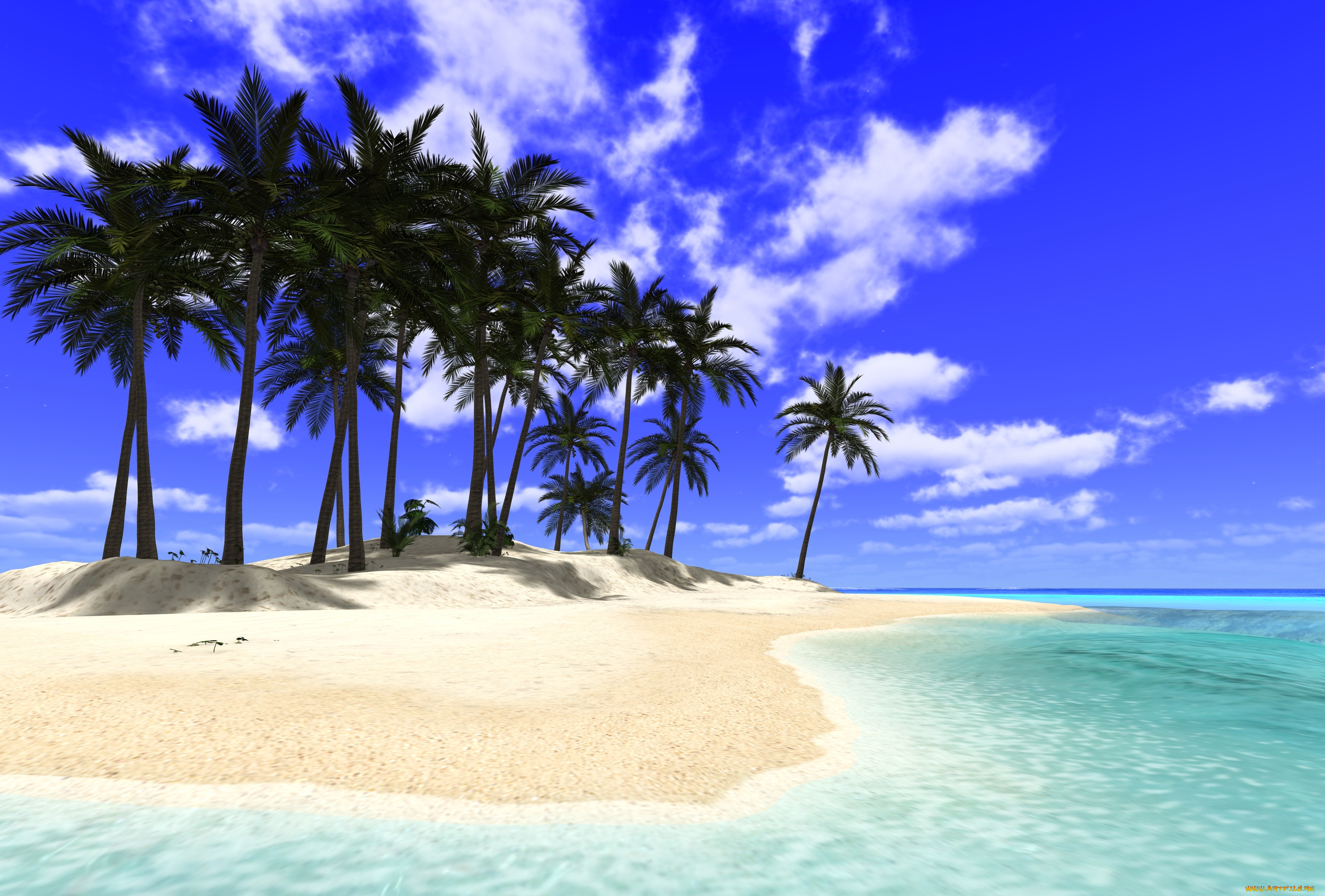 3d, 3д, графика, nature, landscape, природа, море