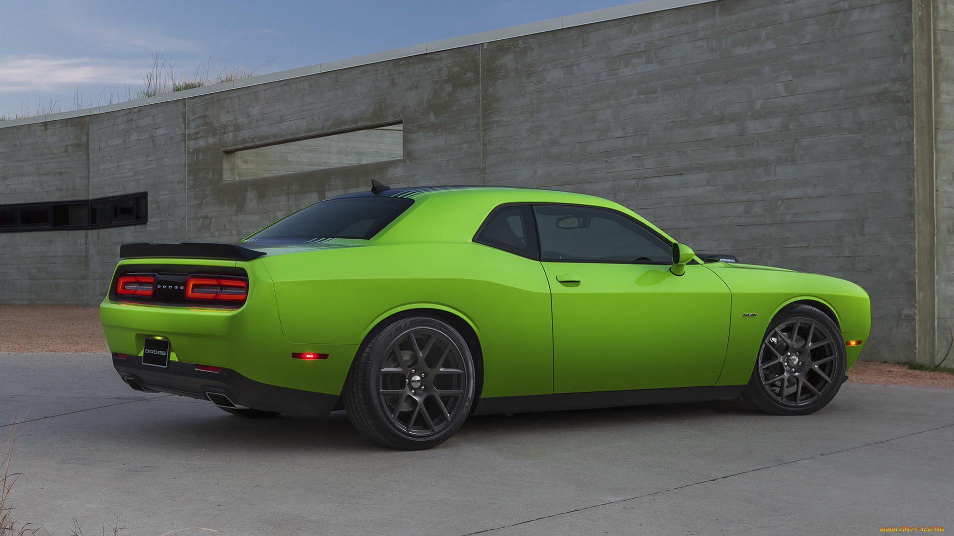автомобили, dodge, зеленый, challenger, 2015, lc, shaker, r-t