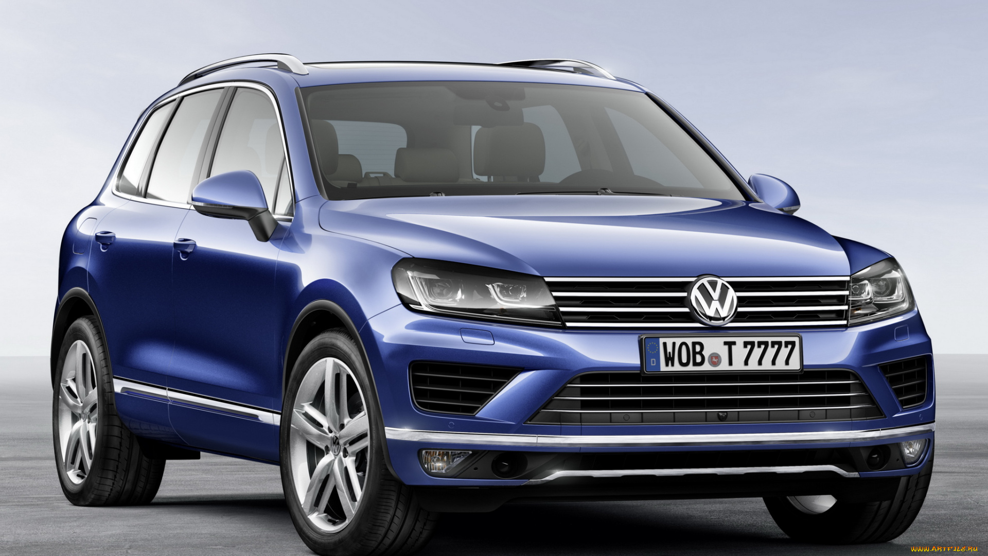 автомобили, volkswagen, 2014, v6, tdi, синий, touareg