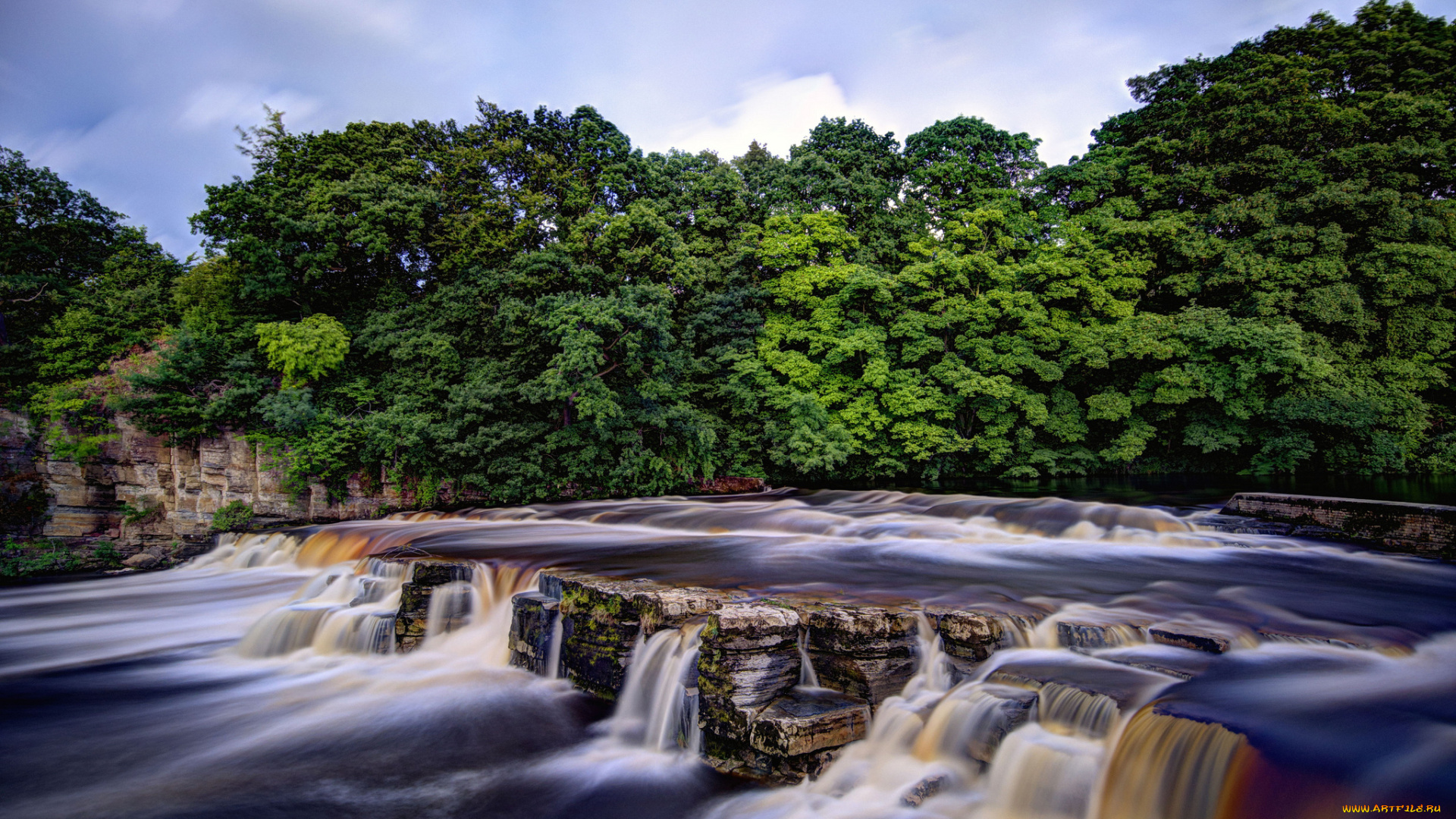 природа, реки, озера, река, лес, стремнина, пороги