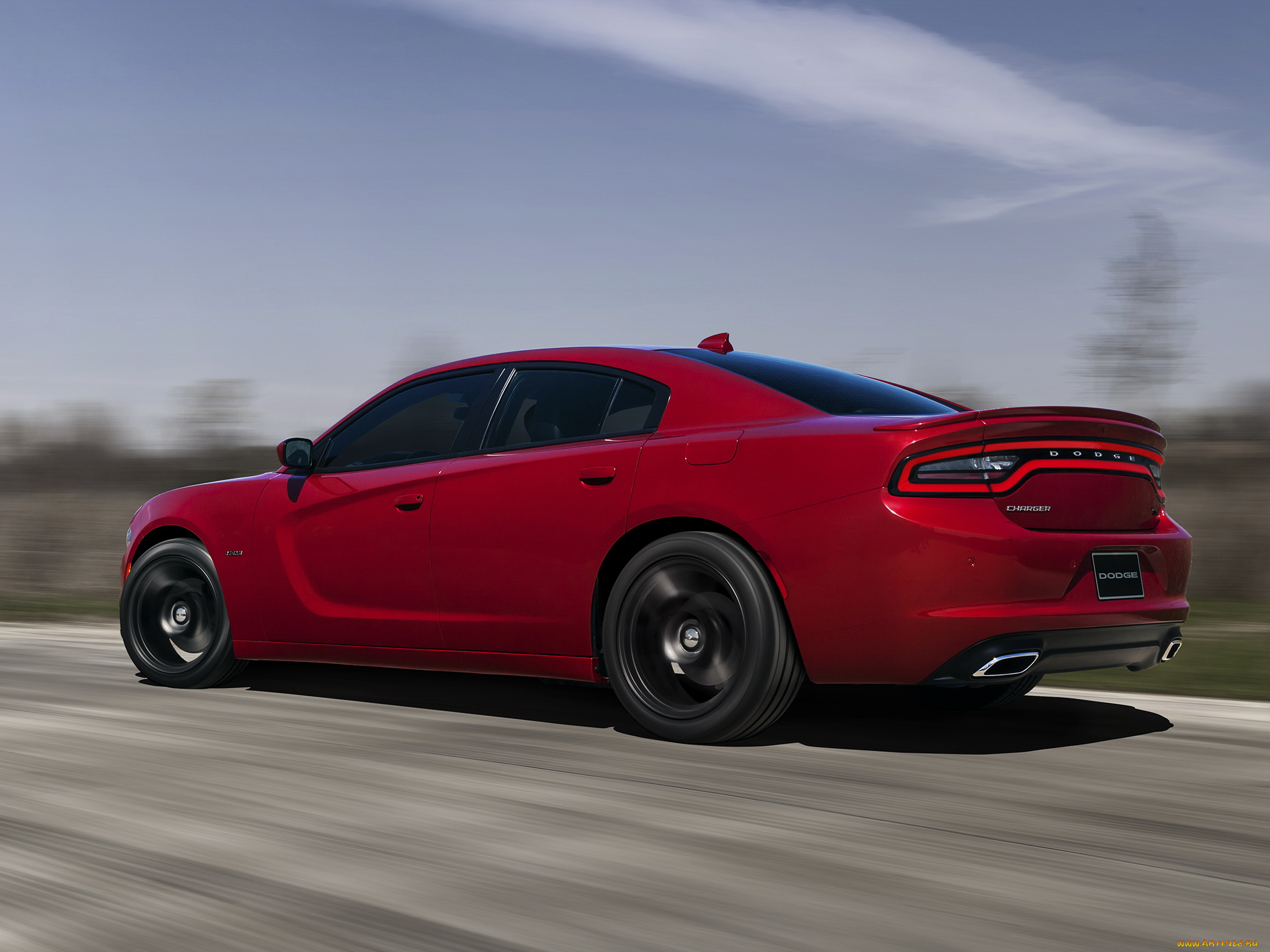 автомобили, dodge, charger, r-t, ld, красный, 2015