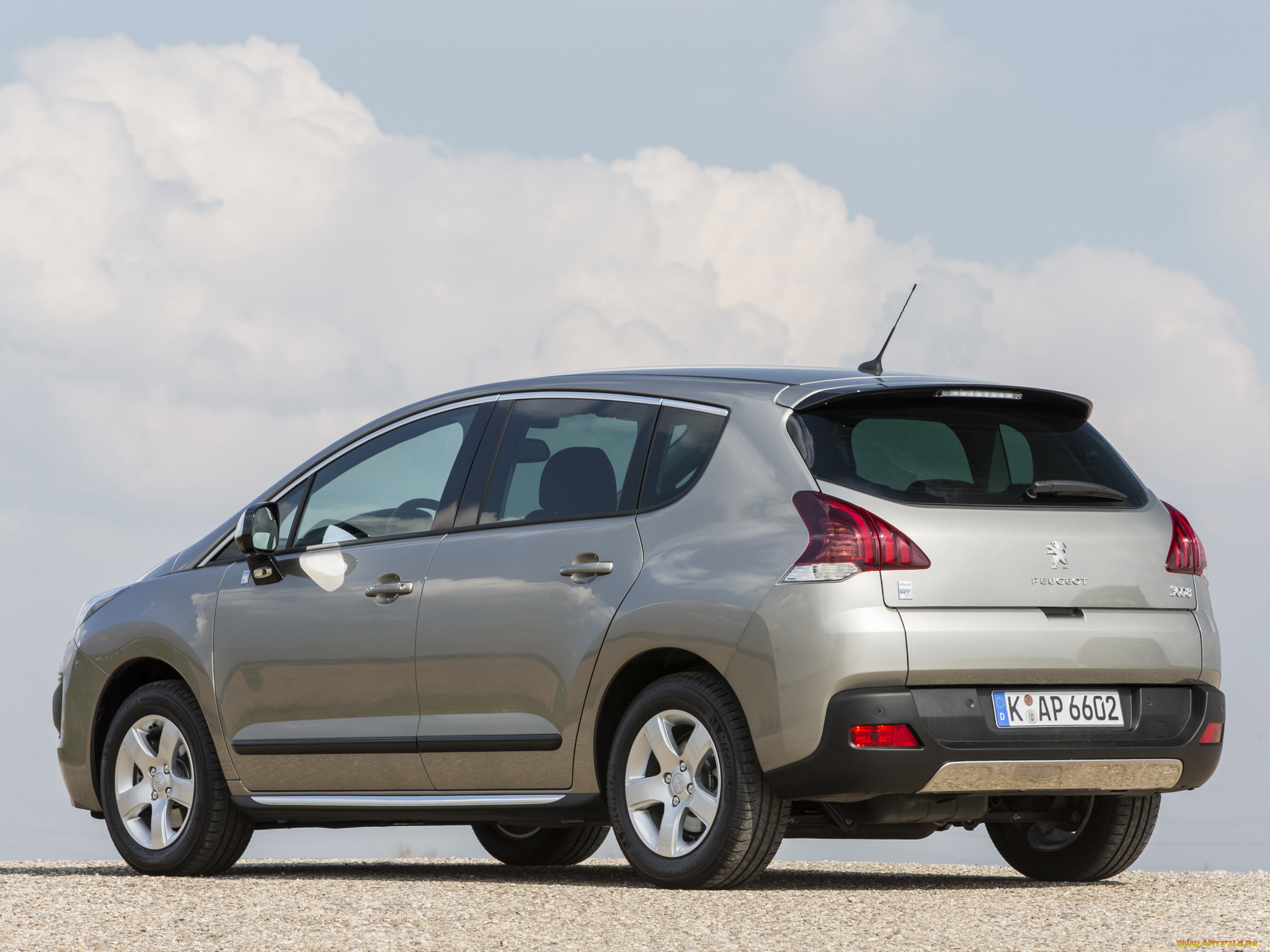 автомобили, peugeot, 2013, hybrid4, 3008, серый