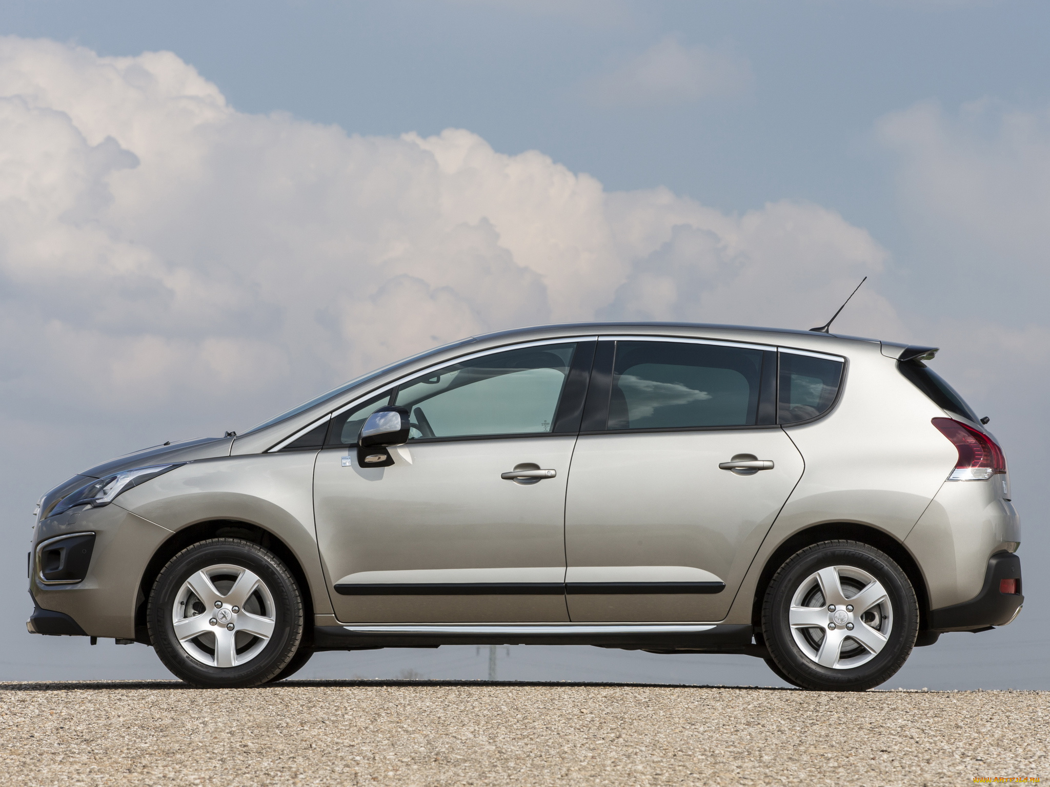 автомобили, peugeot, 3008, серый, 2013, hybrid4