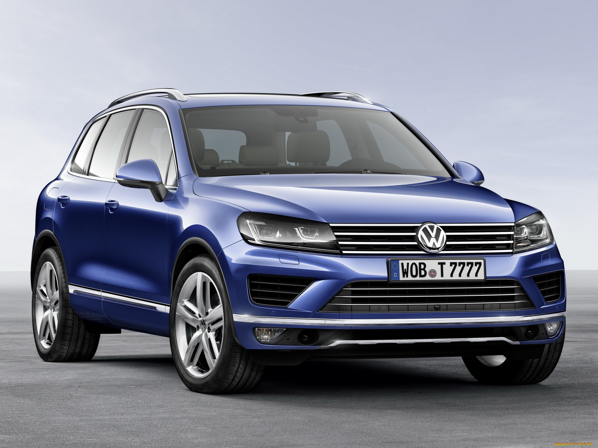 автомобили, volkswagen, 2014, v6, tdi, синий, touareg