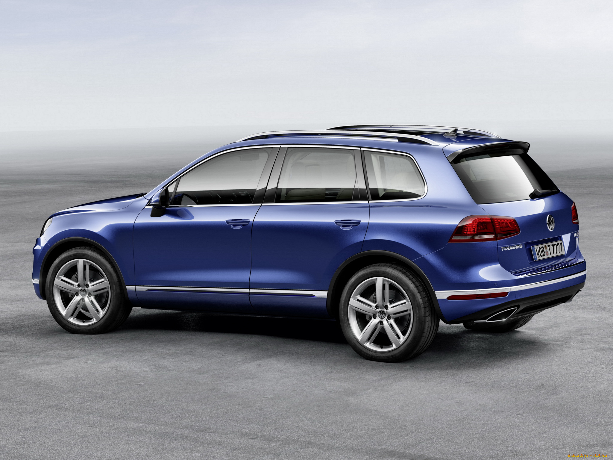 автомобили, volkswagen, v6, tdi, touareg, синий, 2014