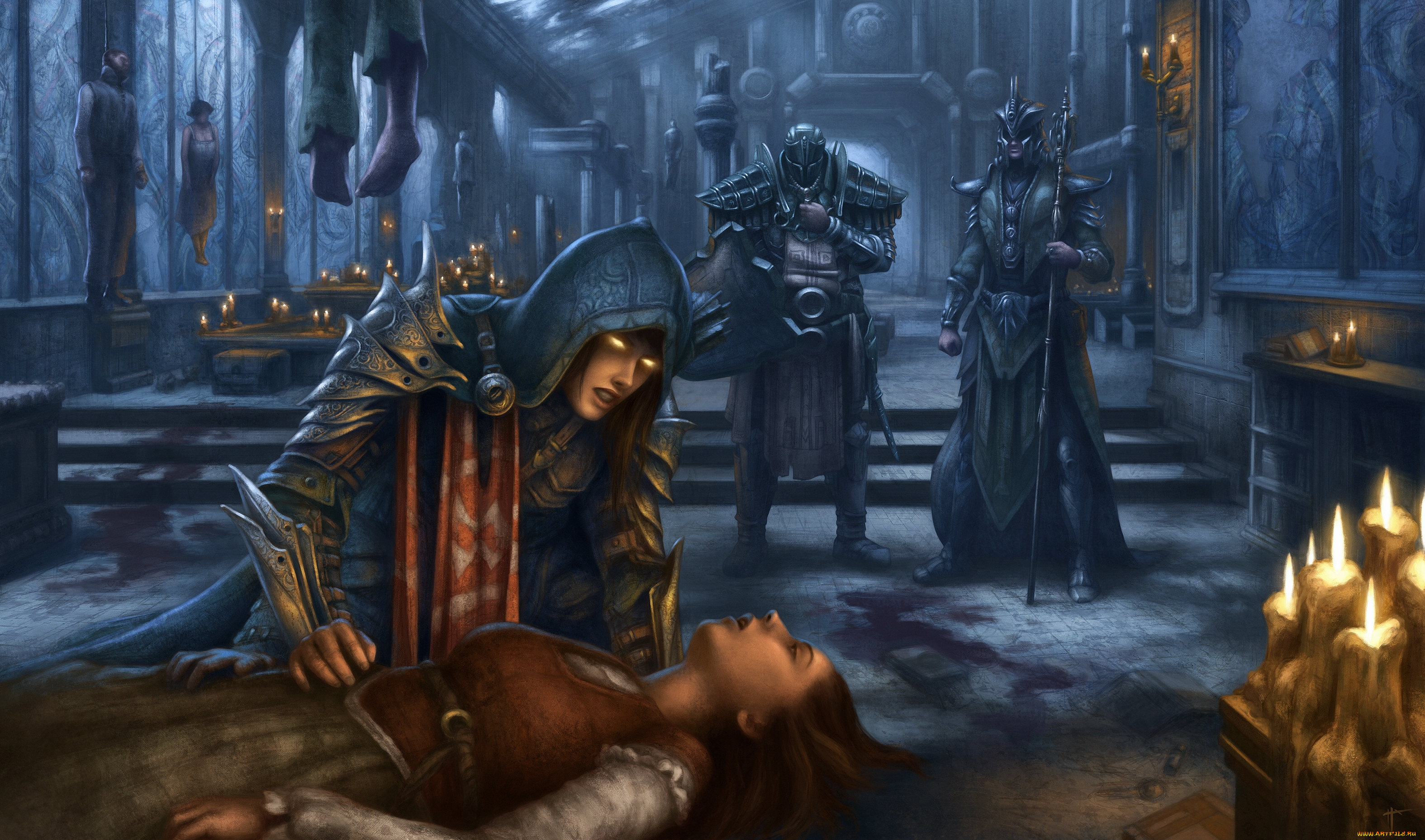 diablo, iii, , reaper, of, souls, видео, игры, diablo, iii, свечи, смерть, reaper, of, souls, люди, висельники