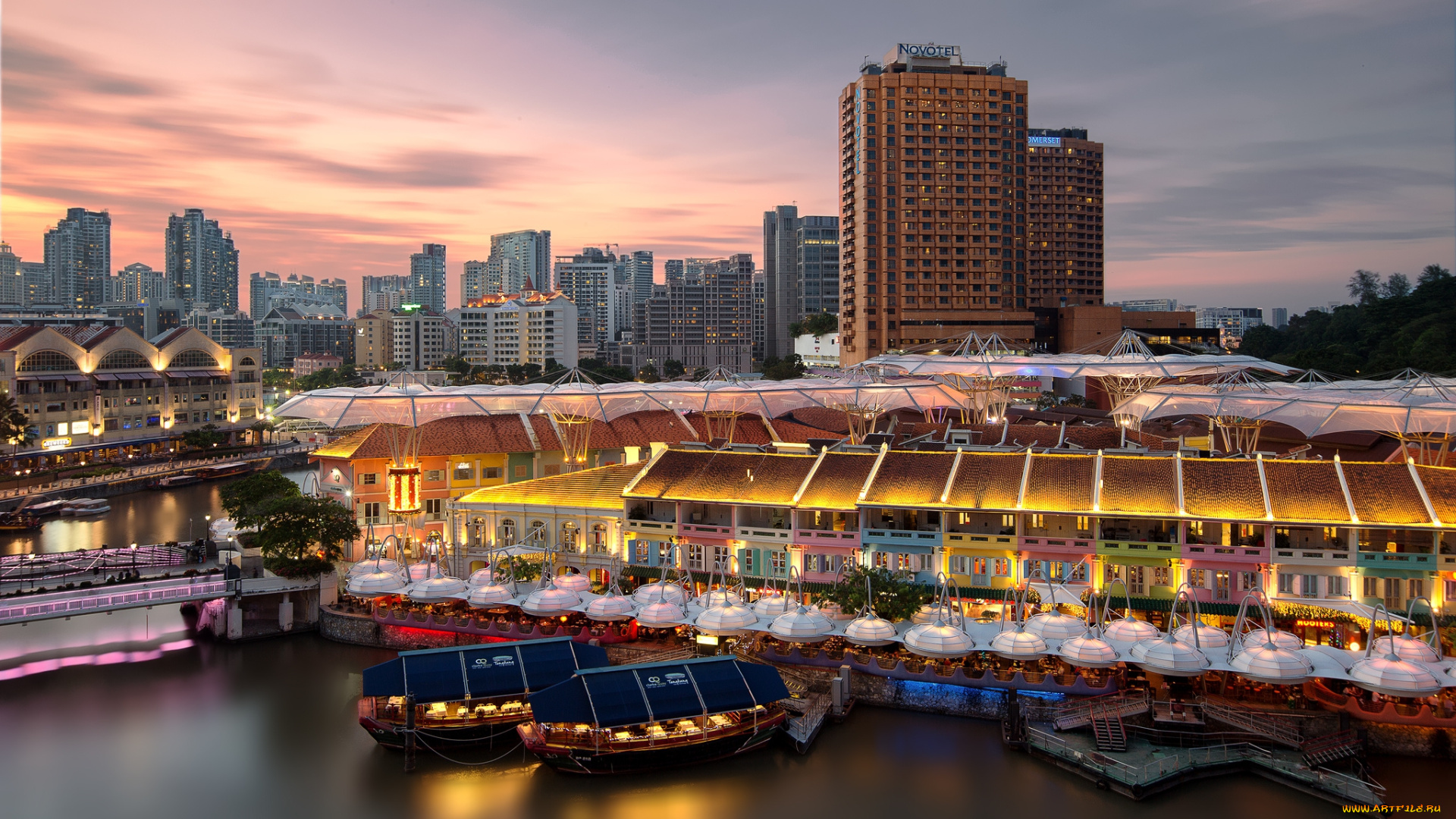 singapore, города, сингапур, , сингапур, небоскребы, залив