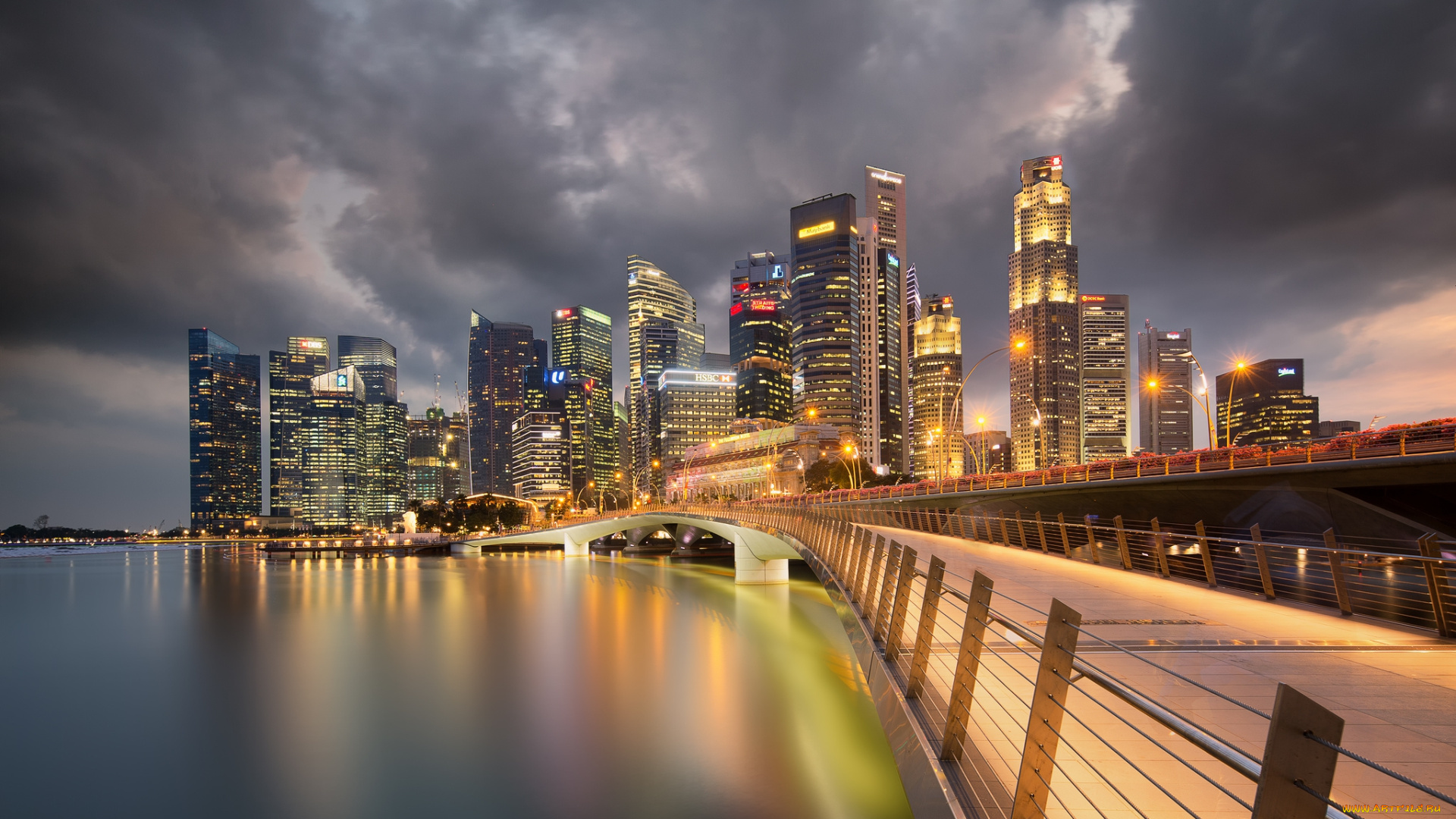 singapore, города, сингапур, , сингапур, залив, небоскребы