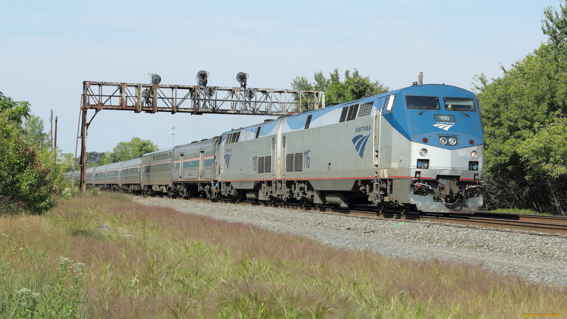 техника, поезда, локомотив, рельсы, состав