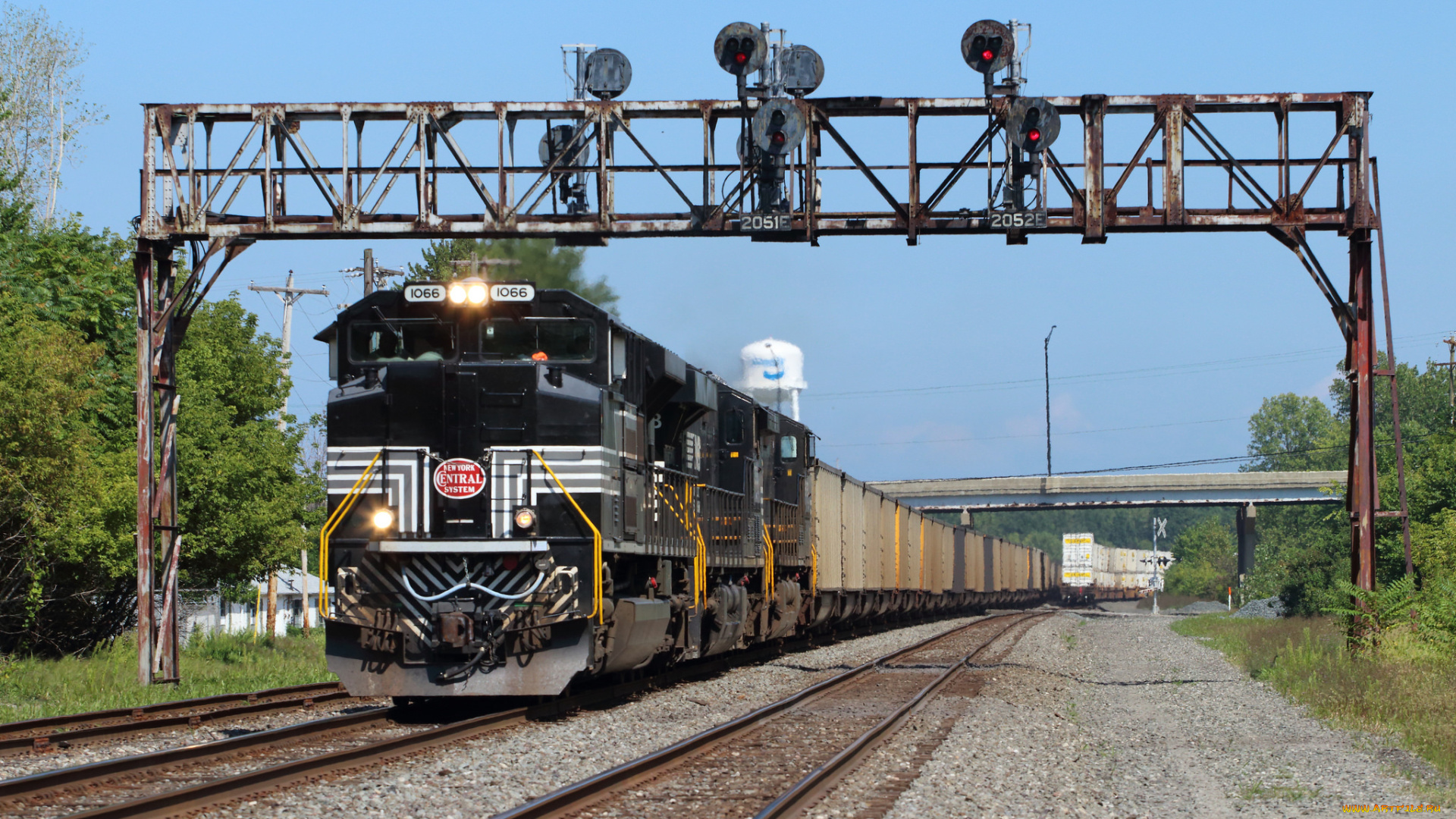 техника, поезда, рельсы, локомотив, состав