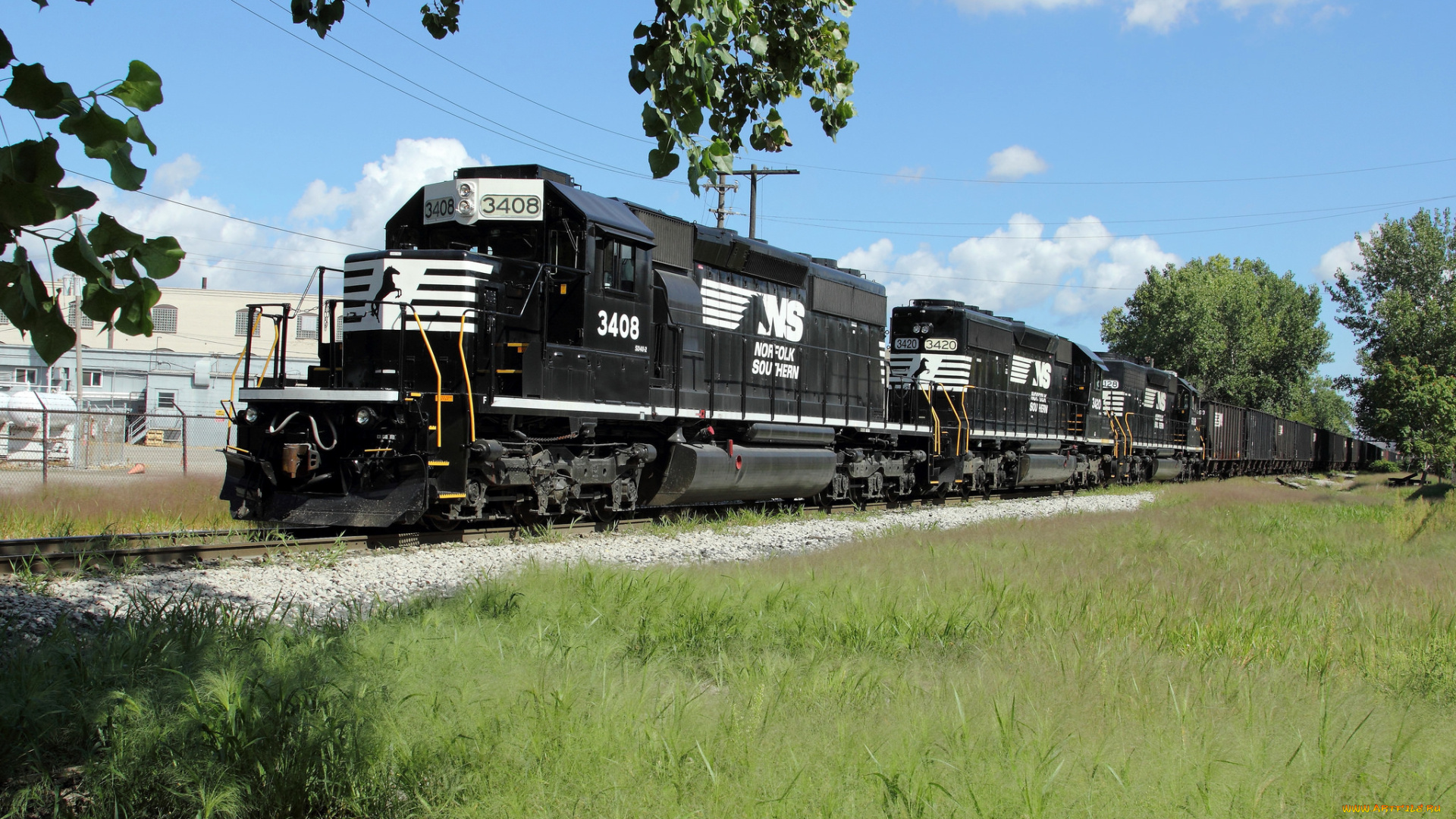 техника, поезда, состав, локомотив, рельсы