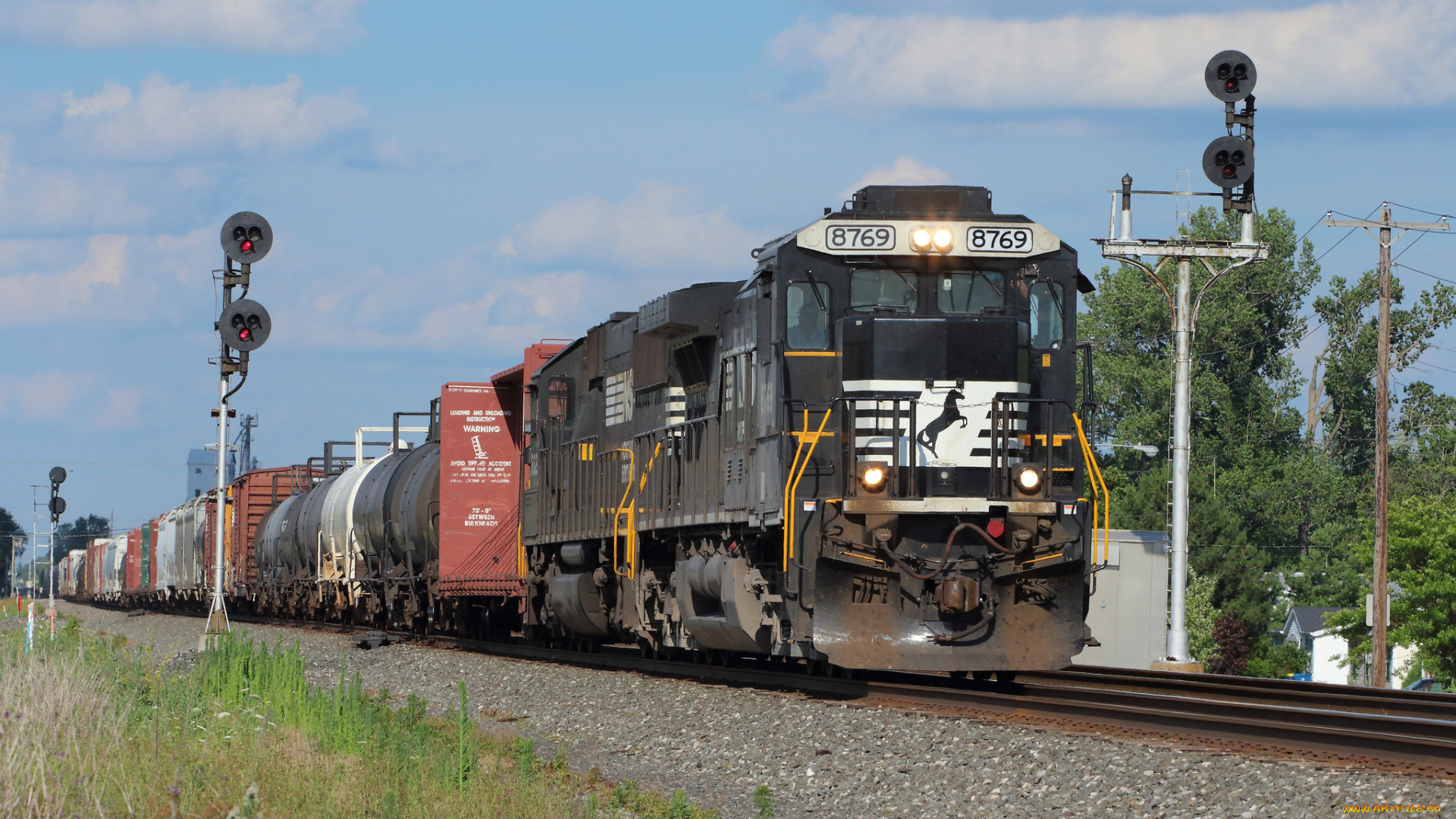 техника, поезда, состав, рельсы, локомотив