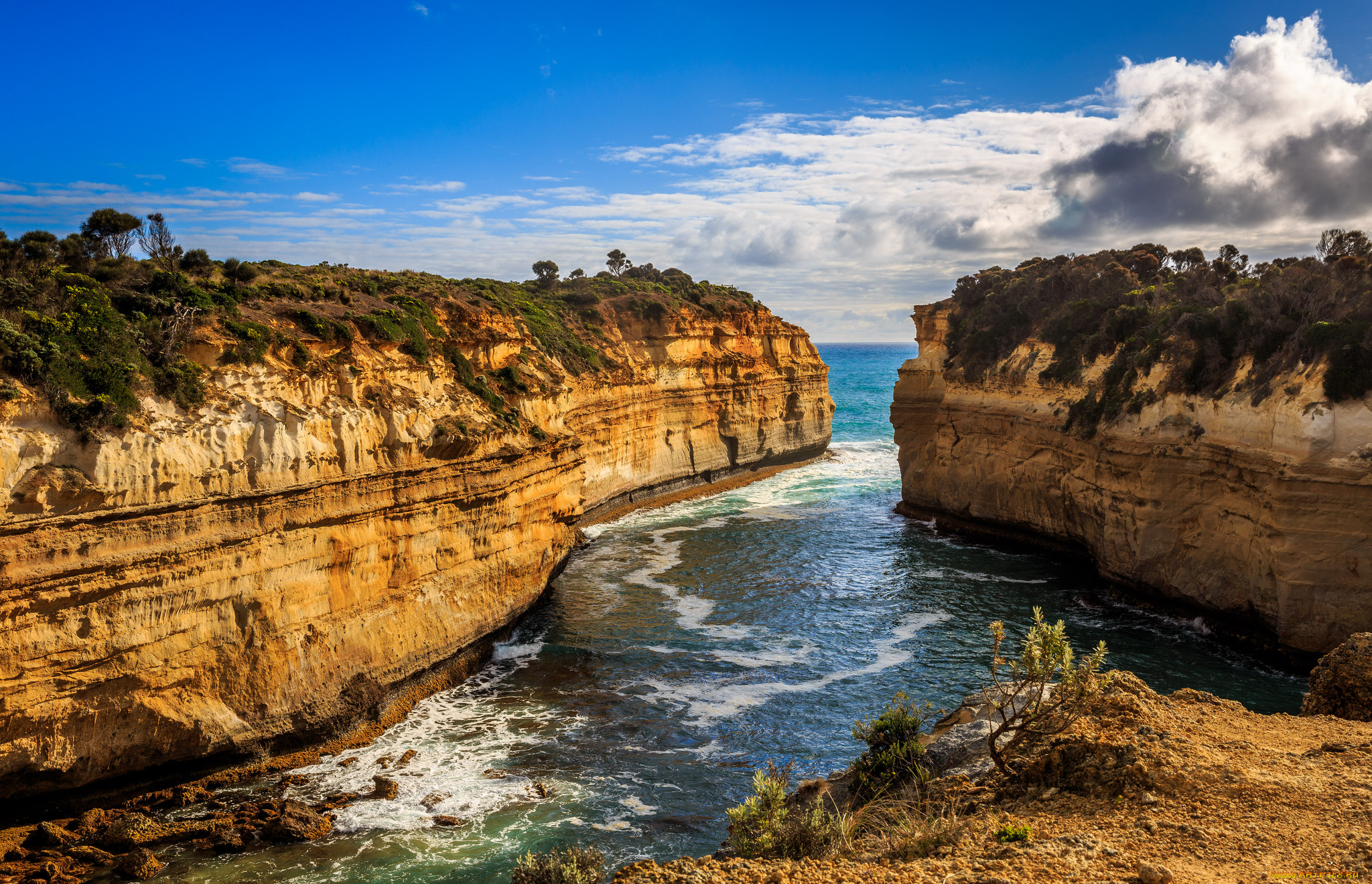 природа, побережье, берег, море