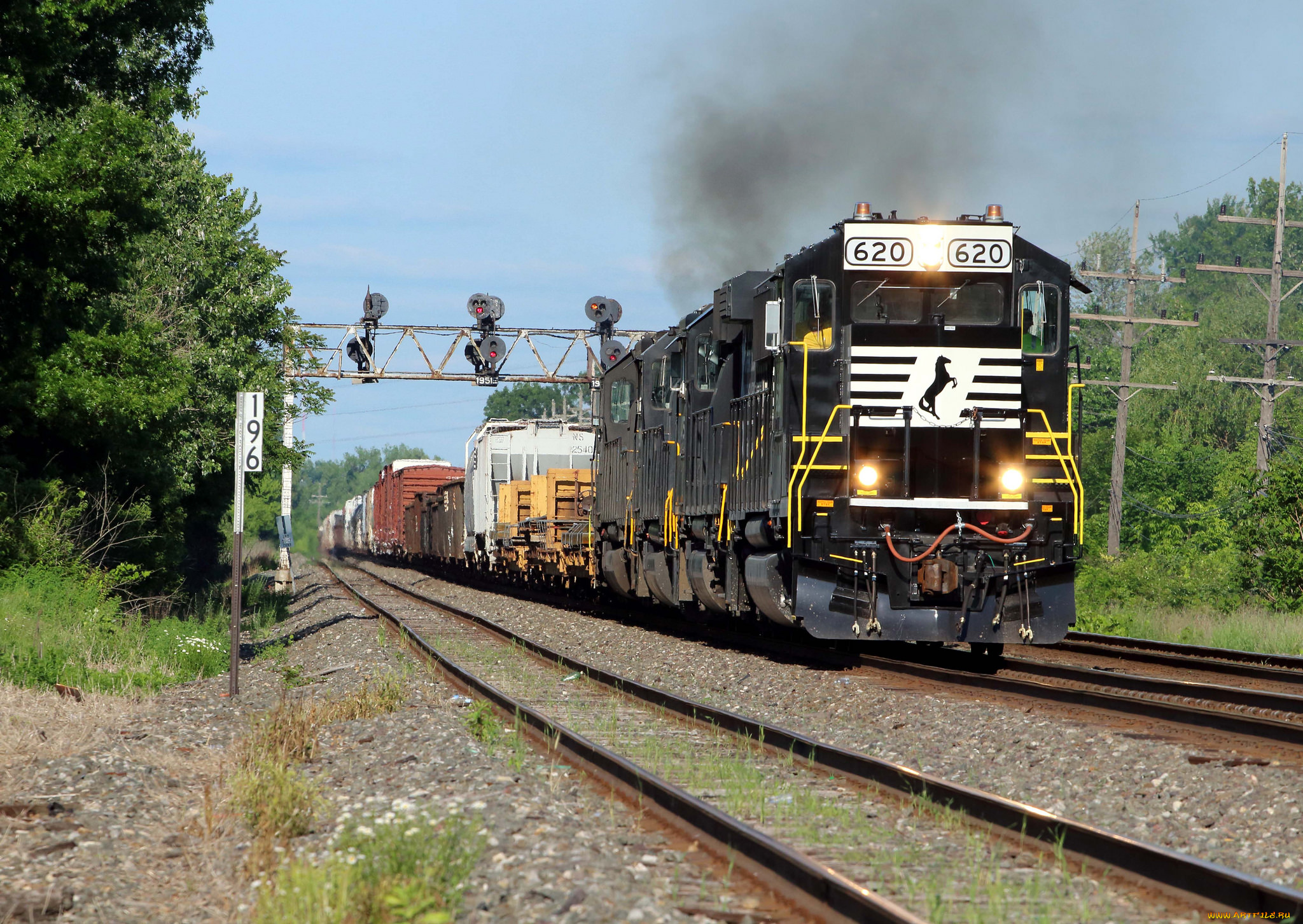 техника, поезда, состав, локомотив, рельсы