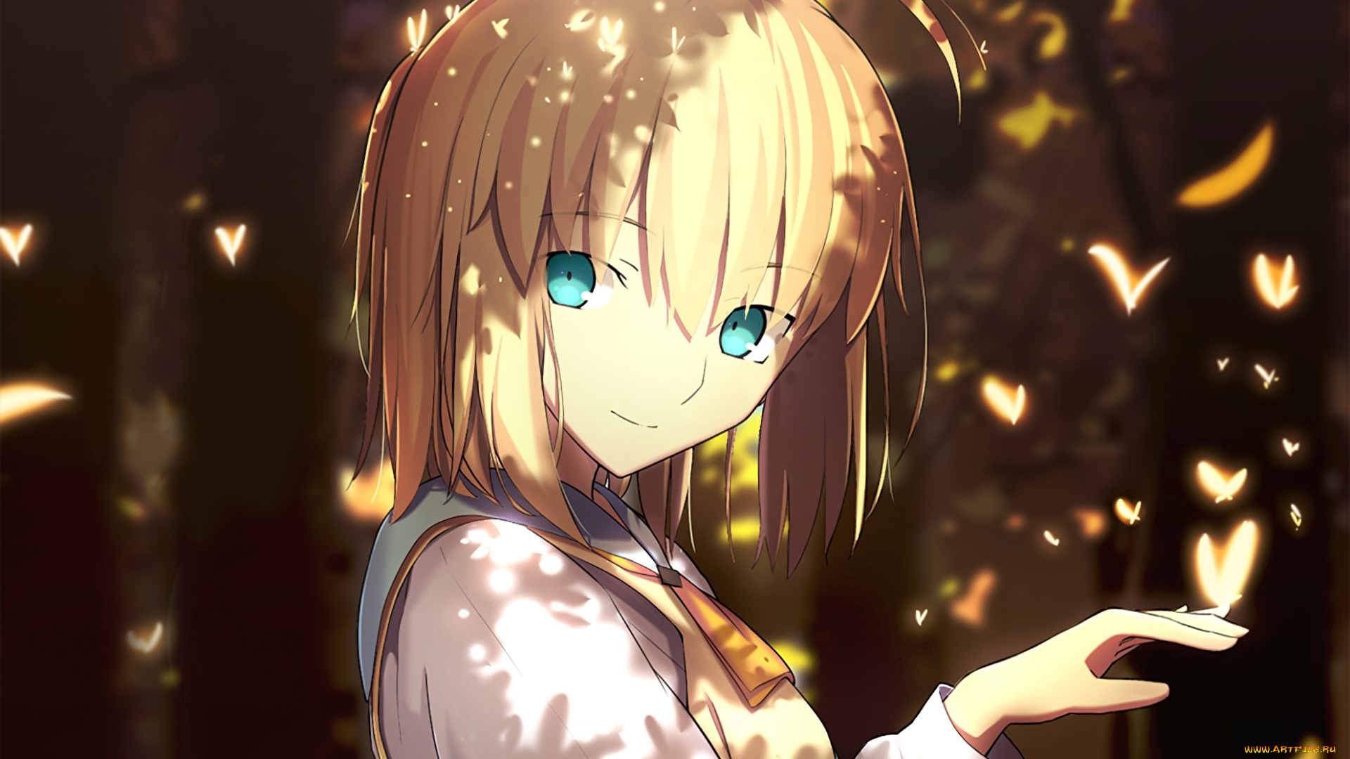 аниме, fate, stay, night, saber