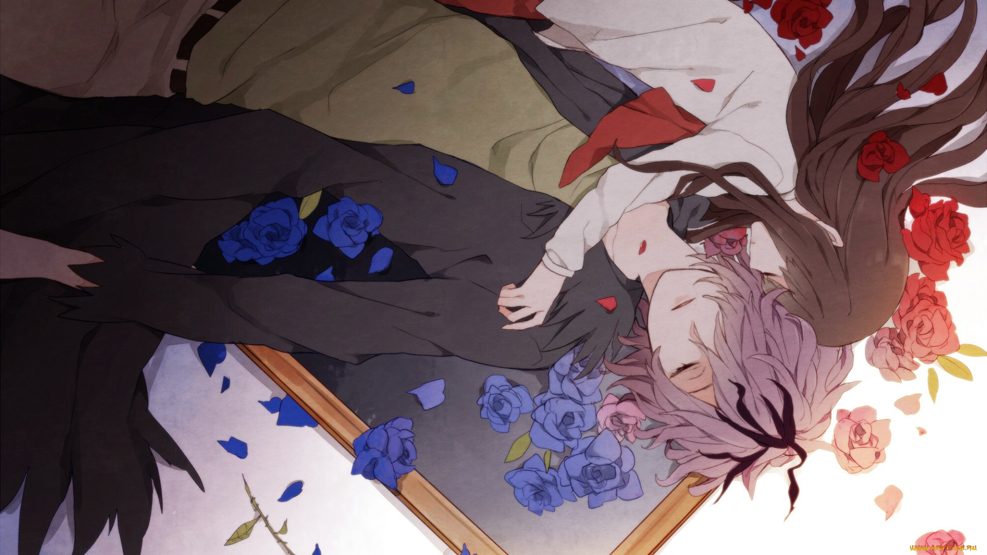 аниме, ib, двое, иб