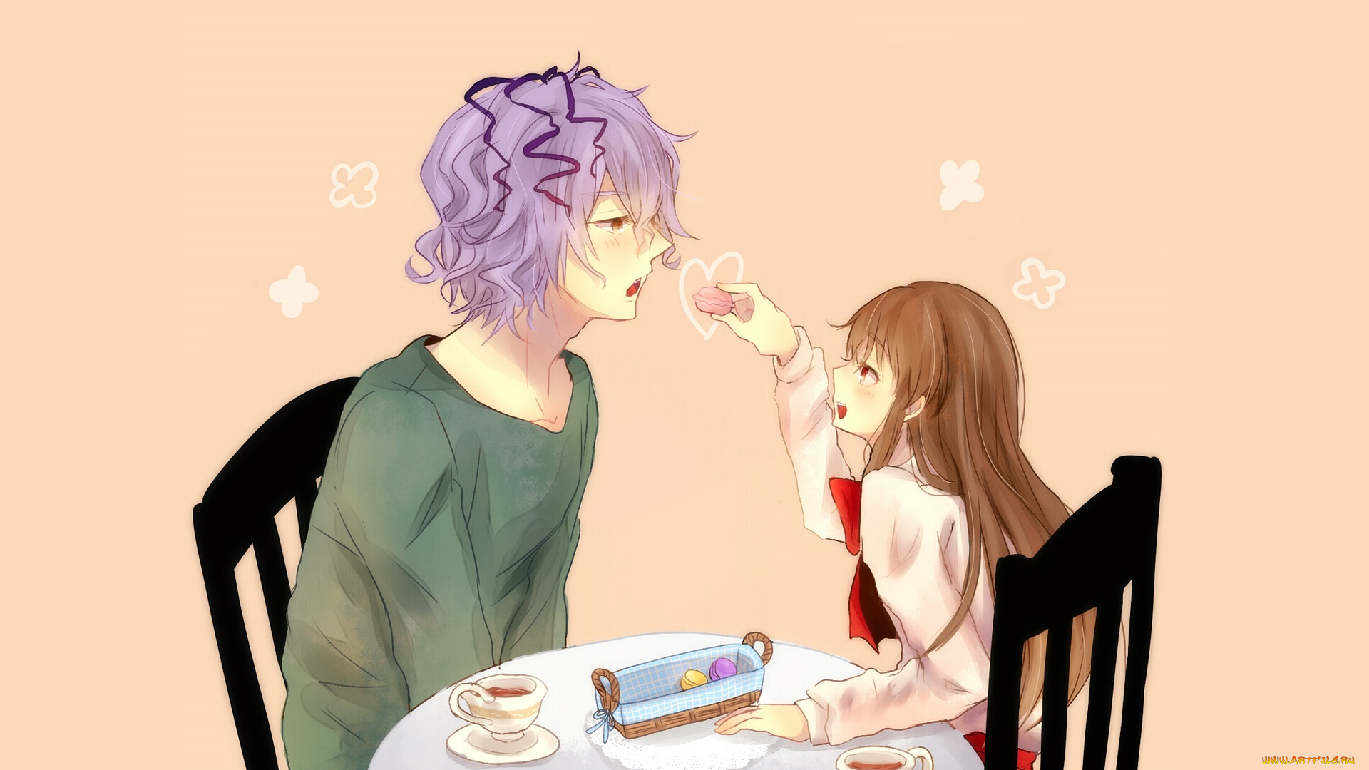 аниме, ib, иб, двое